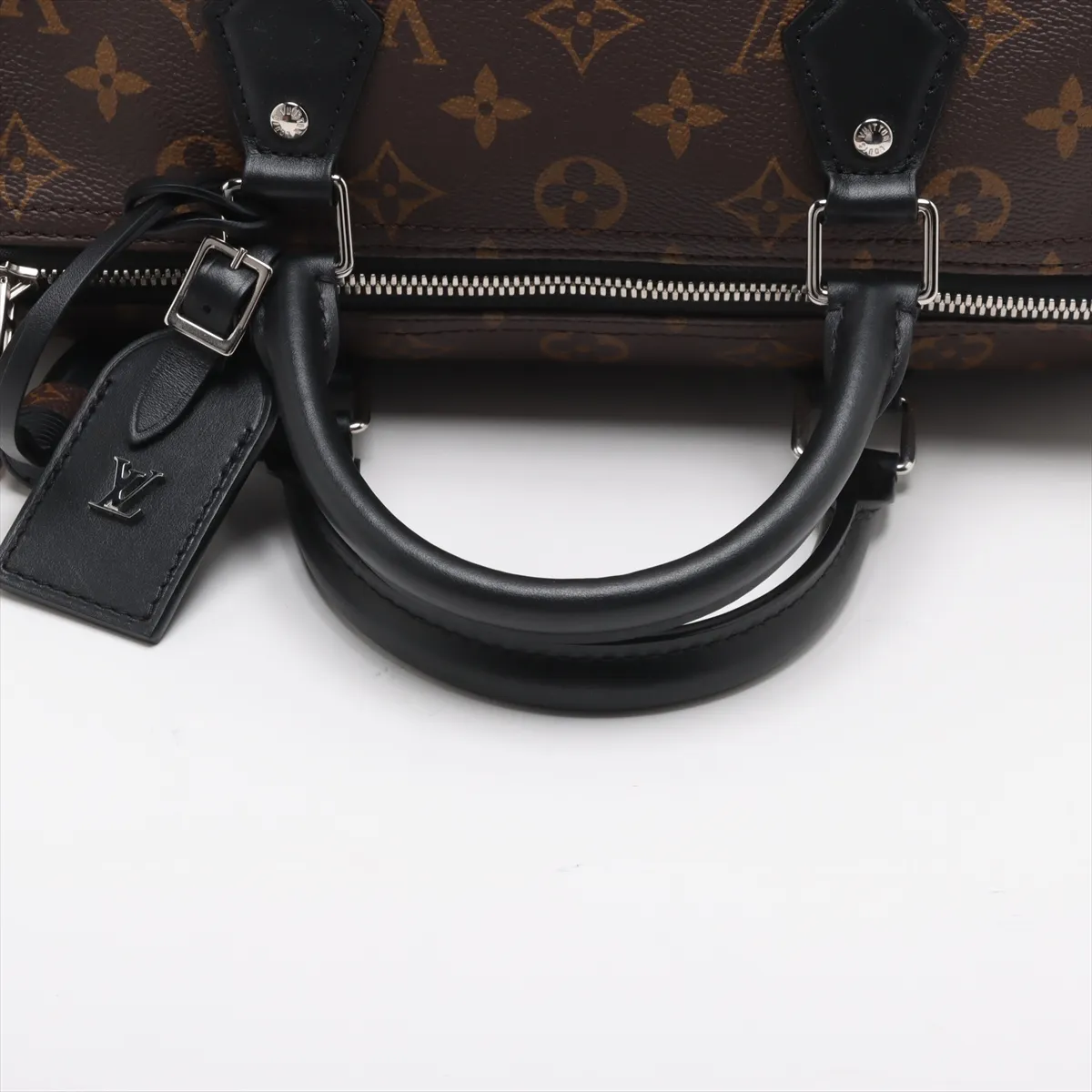 Monogram Macassar Speedy Bandouliere 30 Soft M12243 Brown RFID Reactive — view 5
