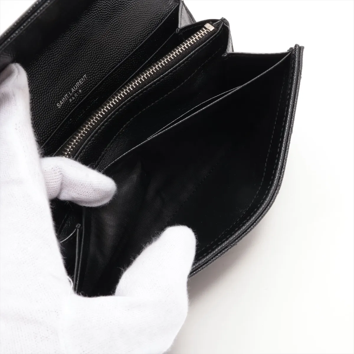 Monogram V Stitch GNC372264 Leather Long Wallet Black — view 7