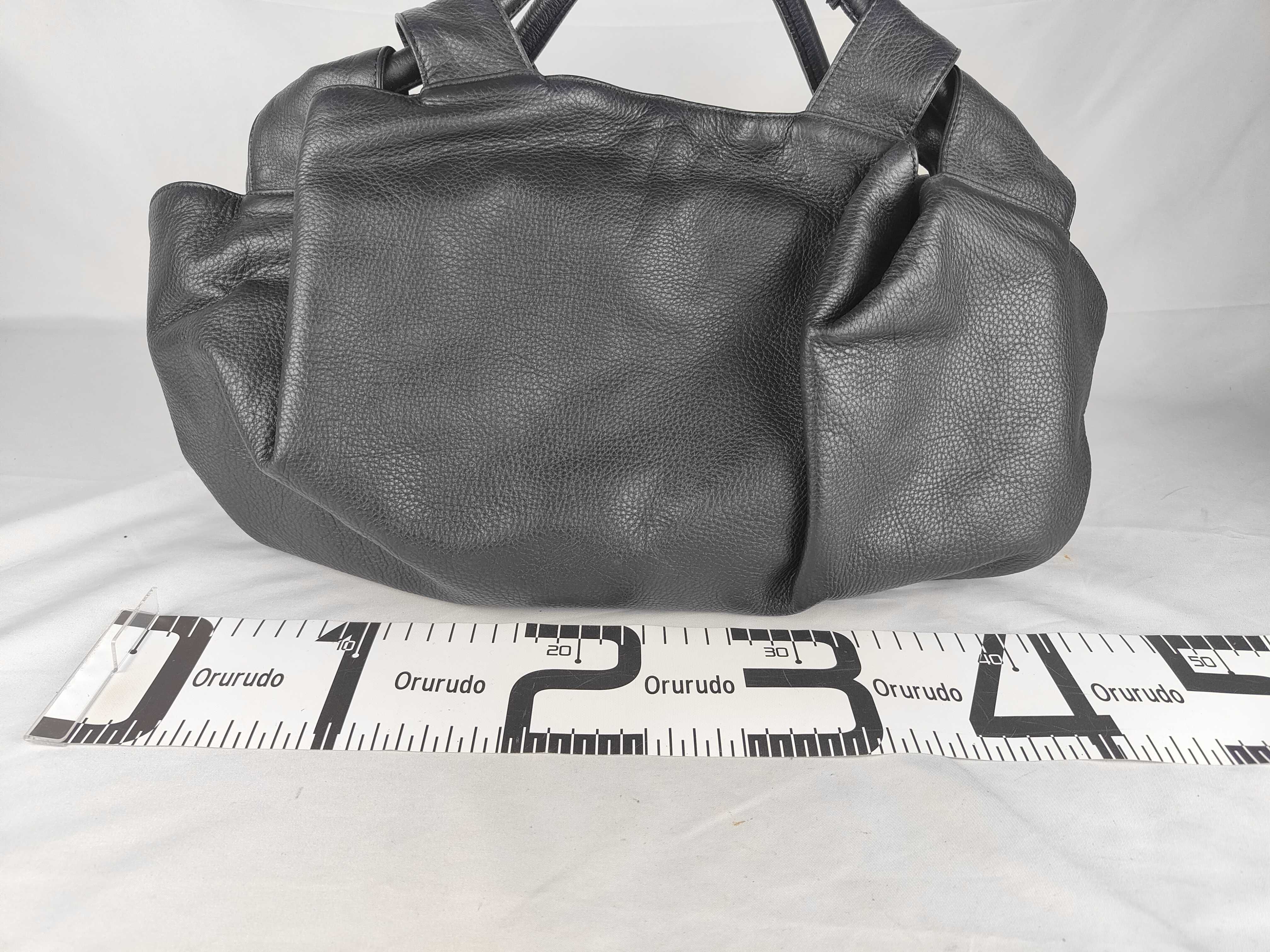Nappa Aire Handbag, Black Leather Tote Bag — view 2