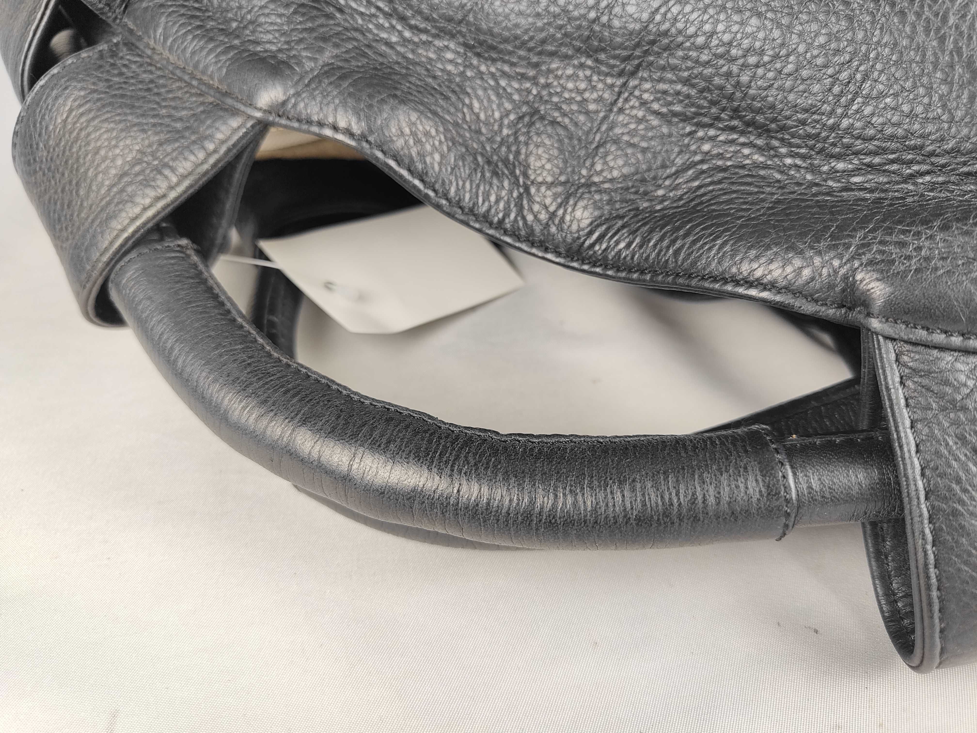Nappa Aire Handbag, Black Leather Tote Bag — view 3
