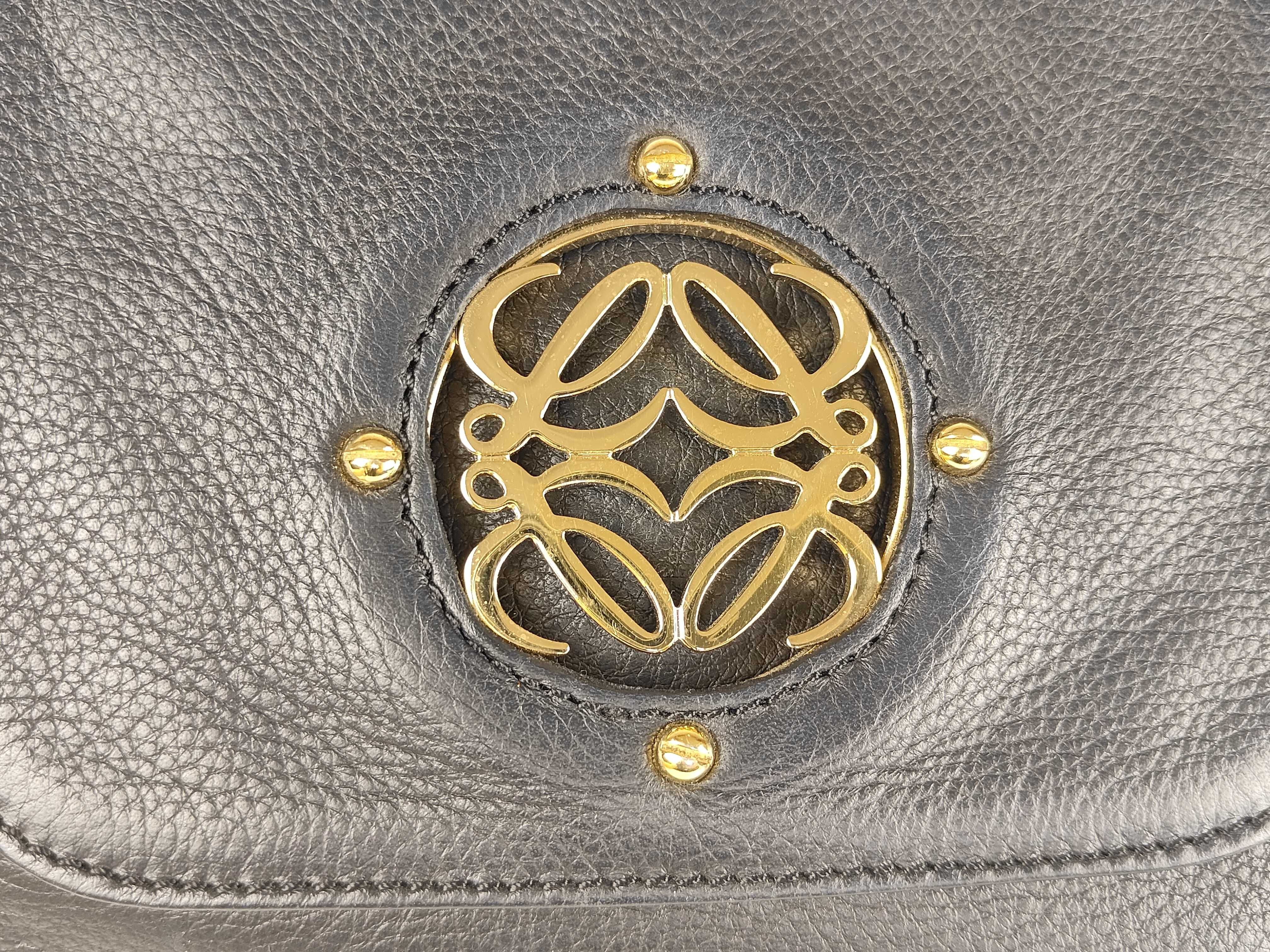 Nappa Aire Handbag, Black Leather Tote Bag — view 10