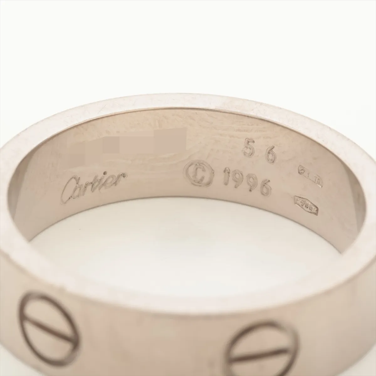 Love Ring 750 (WG) 8.5g Size 56 G14311 — view 3