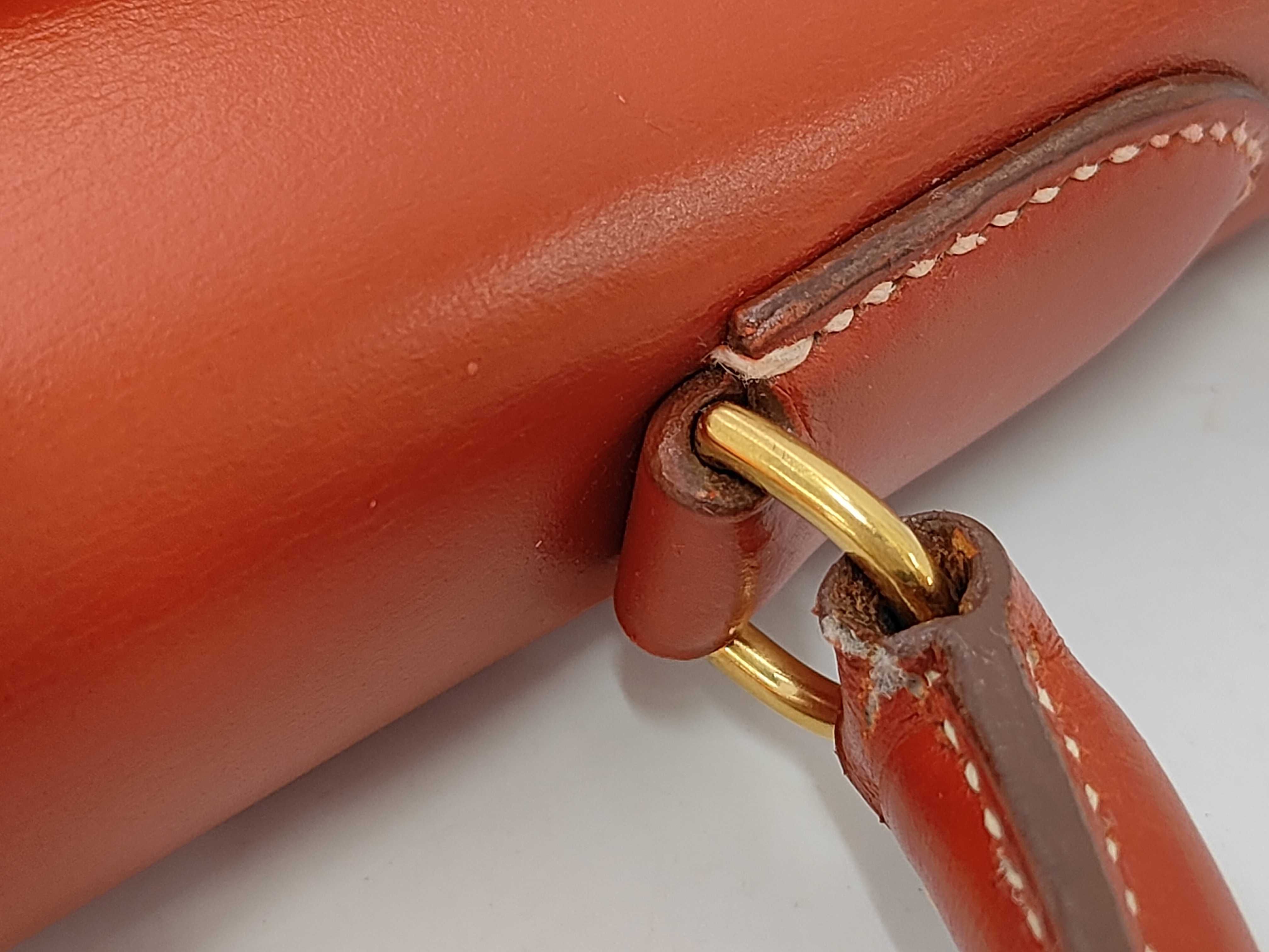 Kelly 32 Sellier Box Calf Noisette Gold Hardware Handbag — view 7