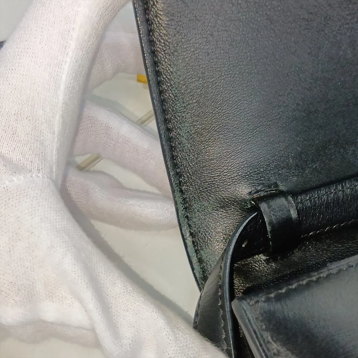 Classic Box Small Leather Shoulder Bag, Black — view 12