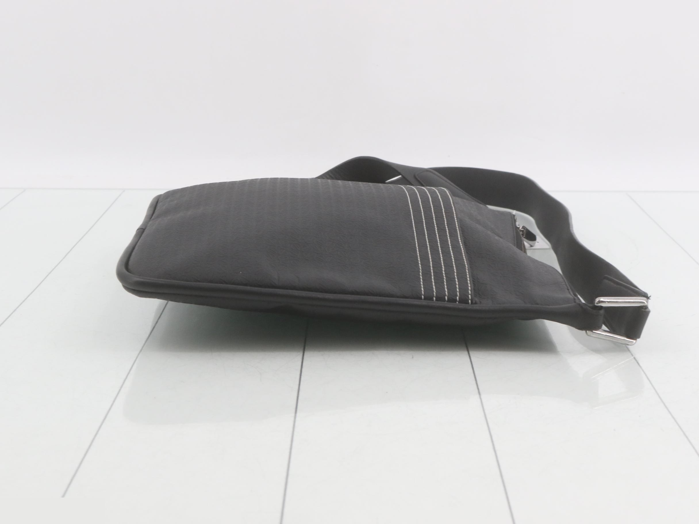 Shoulder bag, Repeat Anagram, Black Leather — view 3