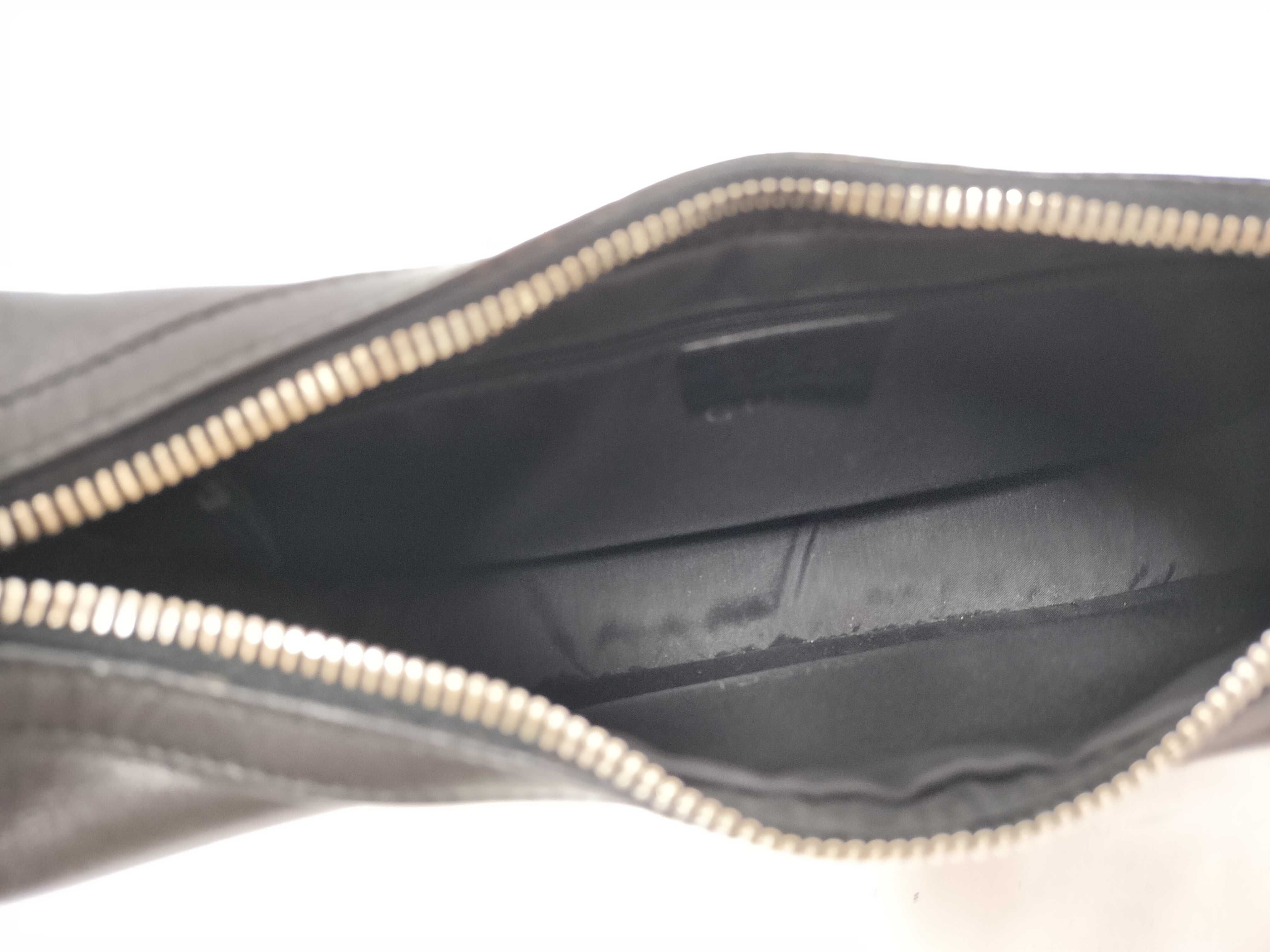 Leather One-Shoulder Bag, Black — view 11