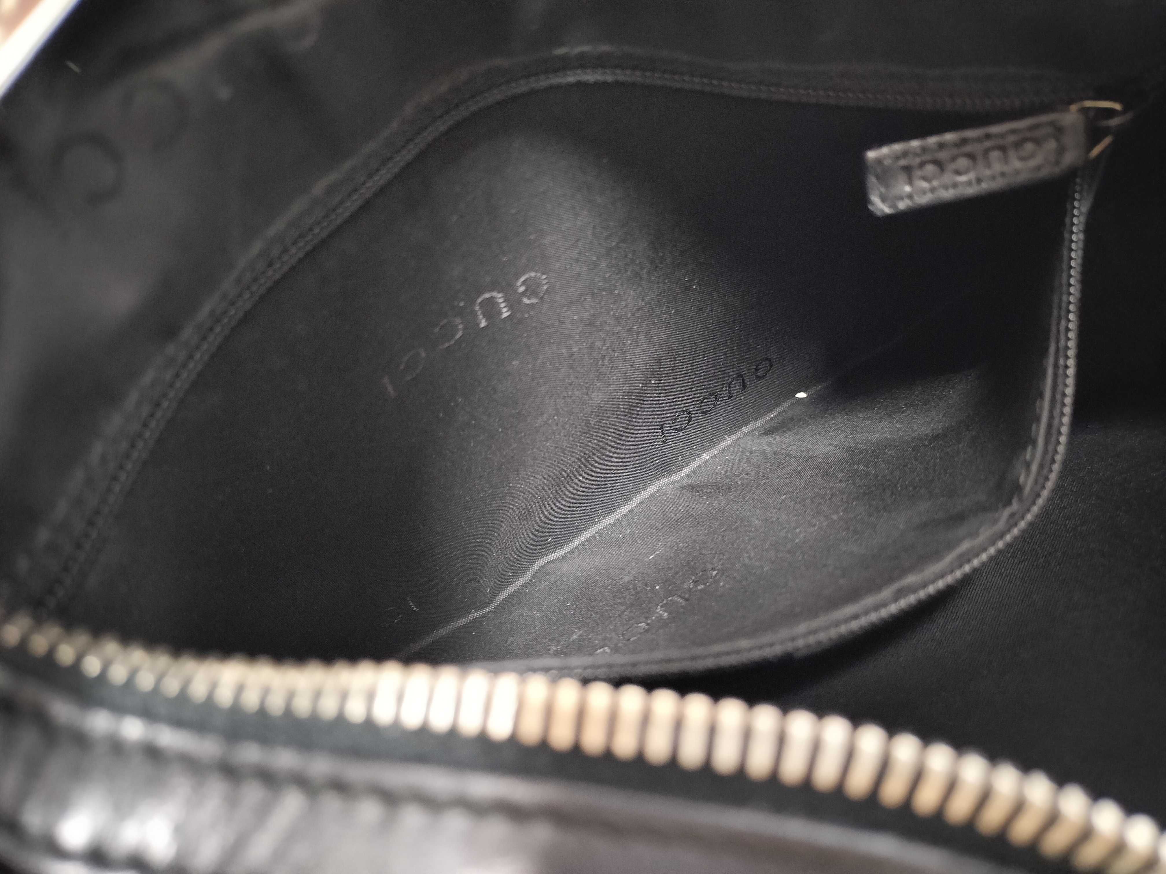 Leather One-Shoulder Bag, Black — view 13
