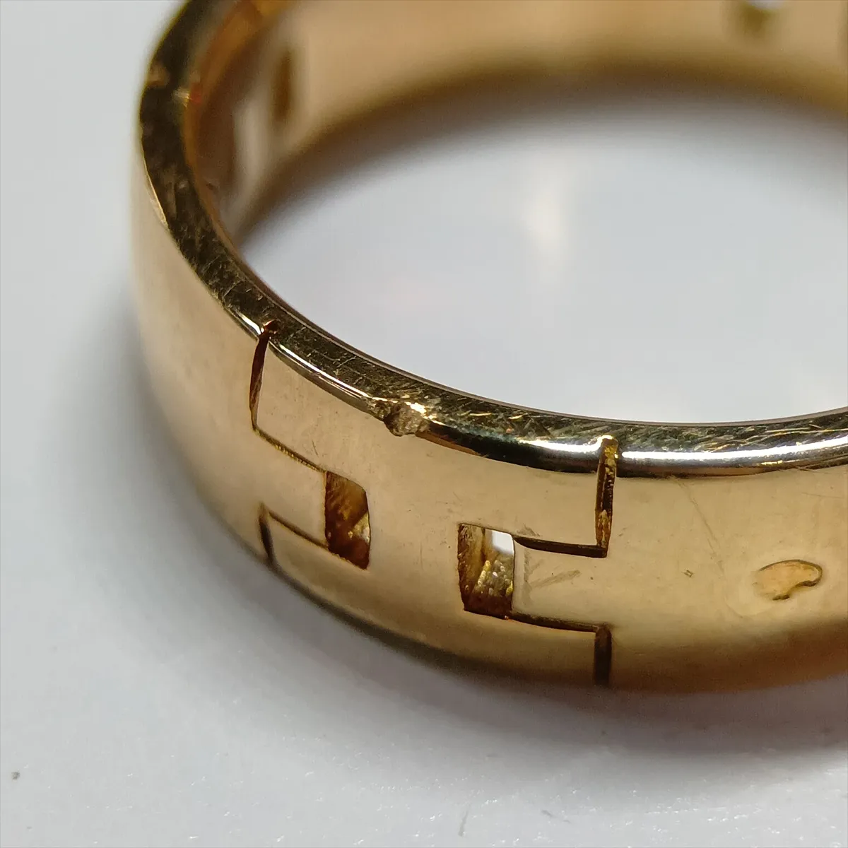 Hercules Ring 750 (Yellow Gold) 11.0g 60 46023 Hallmark damaged, some dents — view 6