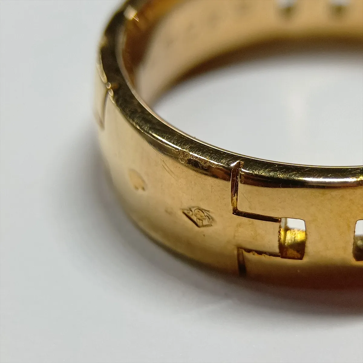 Hercules Ring 750 (Yellow Gold) 11.0g 60 46023 Hallmark damaged, some dents — view 7