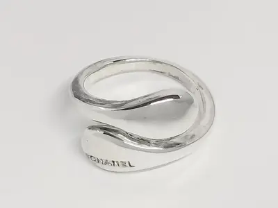 Logo 925 Silver Ring, Size #10, 5.2g
