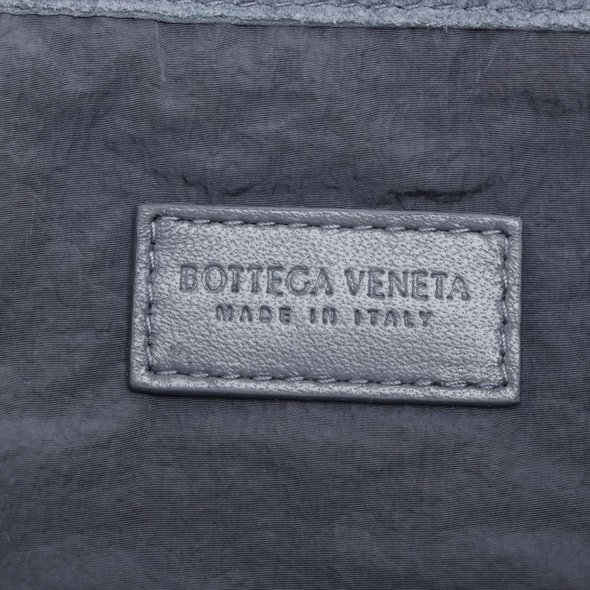 Intrecciato Giorno Suede x Leather Shoulder Bag Gray — view 8