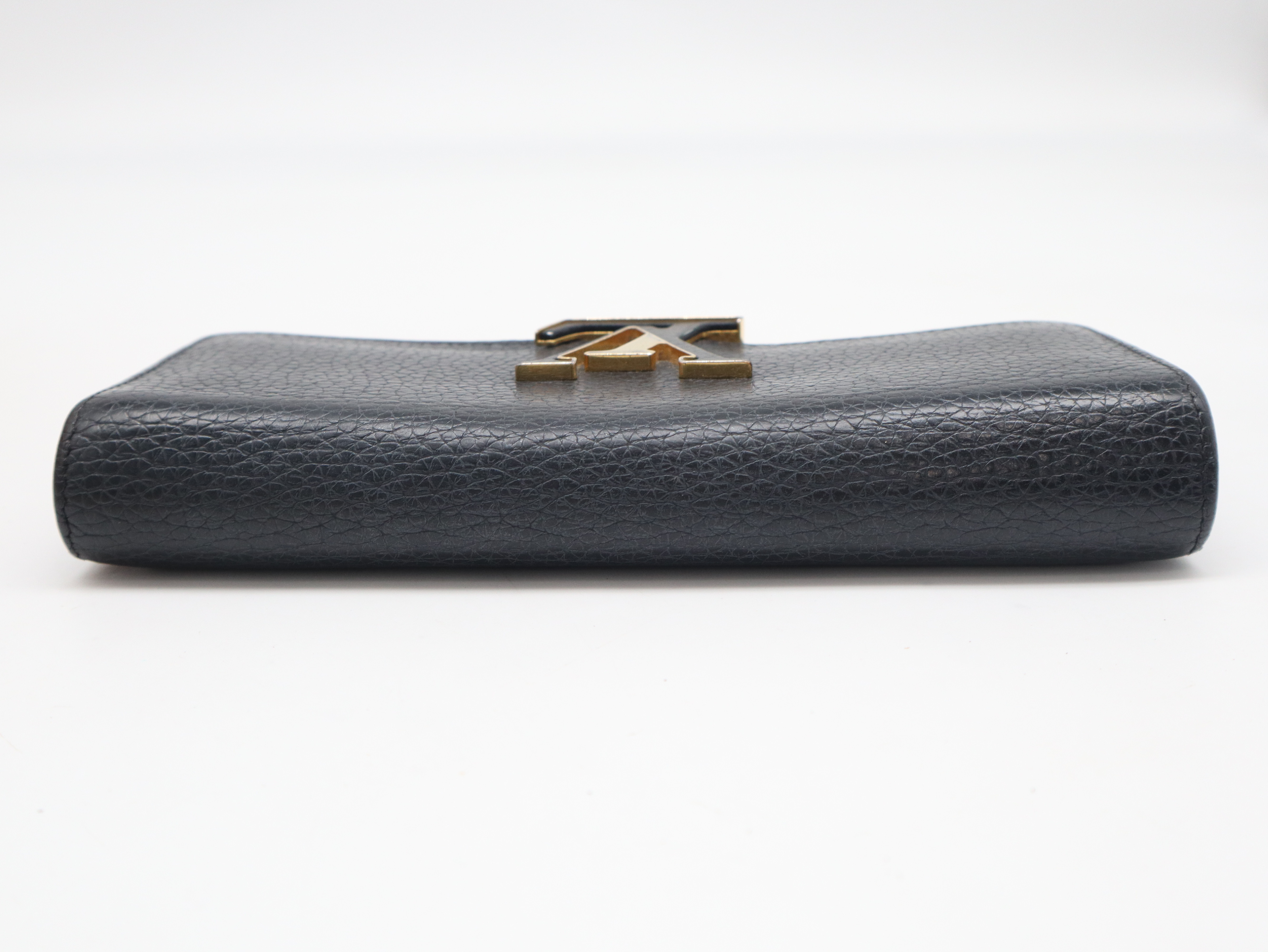 M61248 Taurillon Leather Portefeuille Capucines Noir Wallet with Box and Dust Bag — view 3