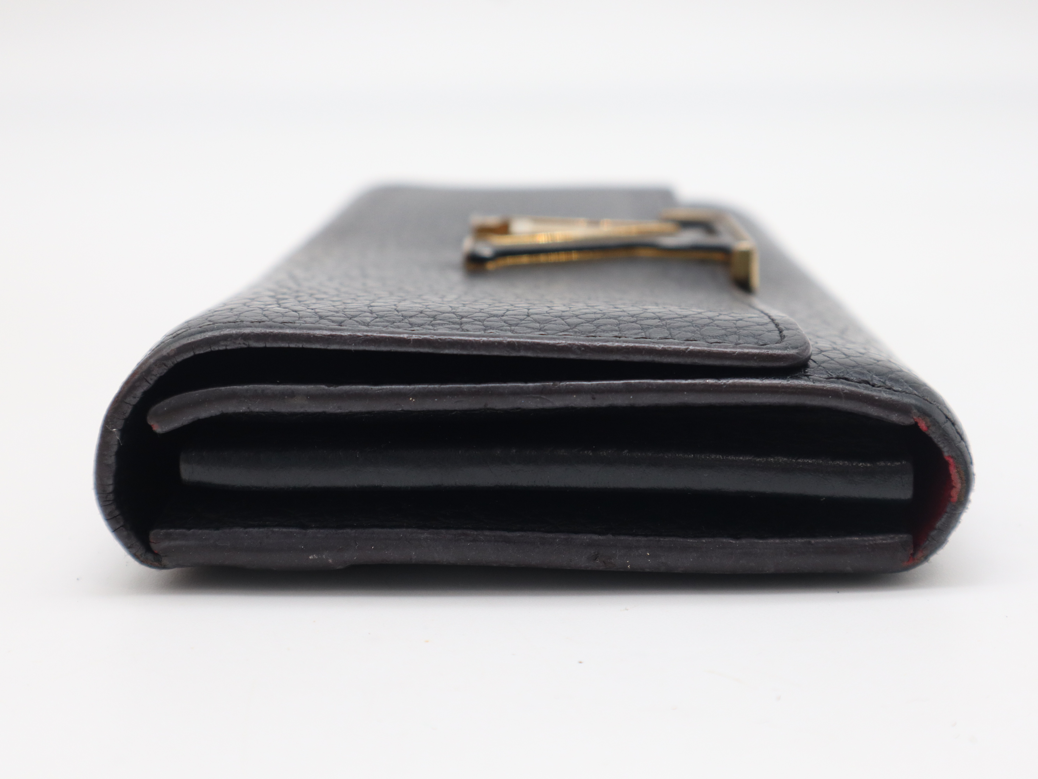 M61248 Taurillon Leather Portefeuille Capucines Noir Wallet with Box and Dust Bag — view 5