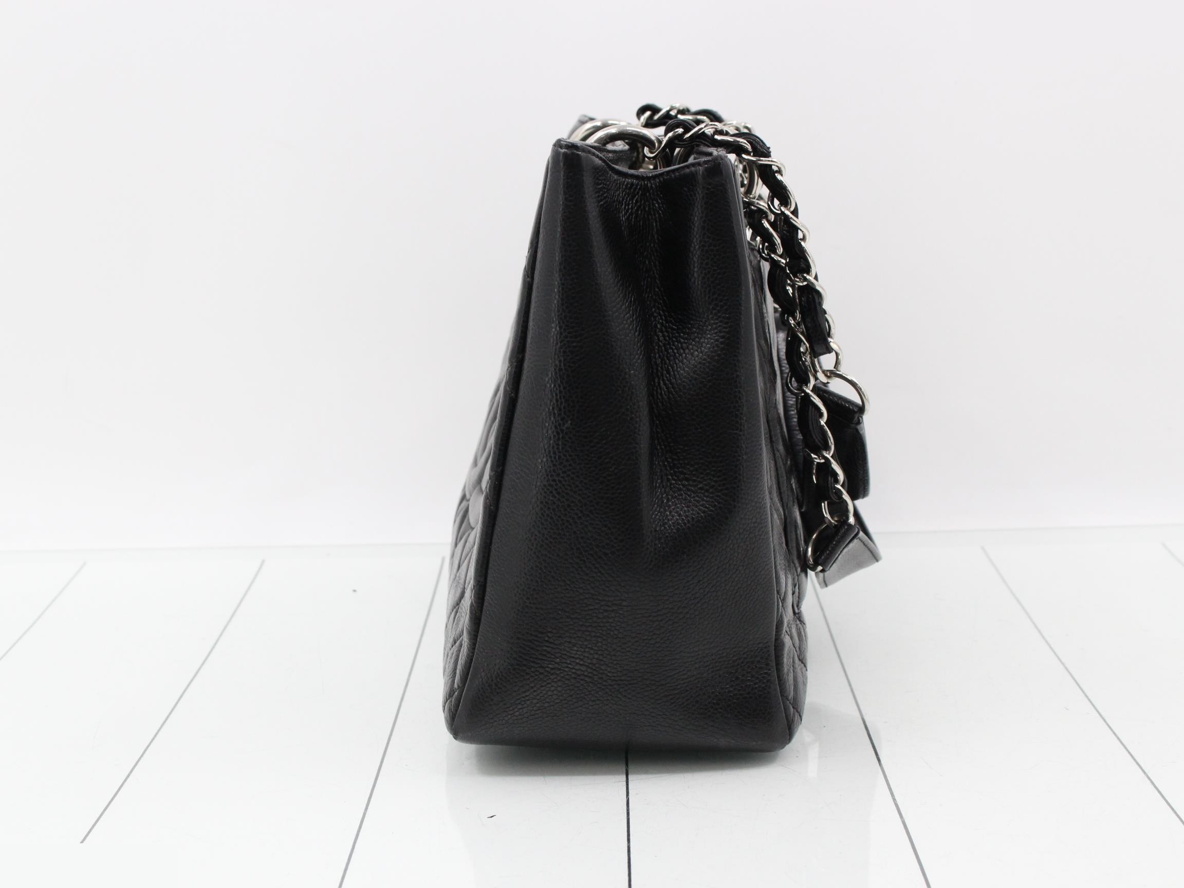 Caviar skin chain handbag — view 3