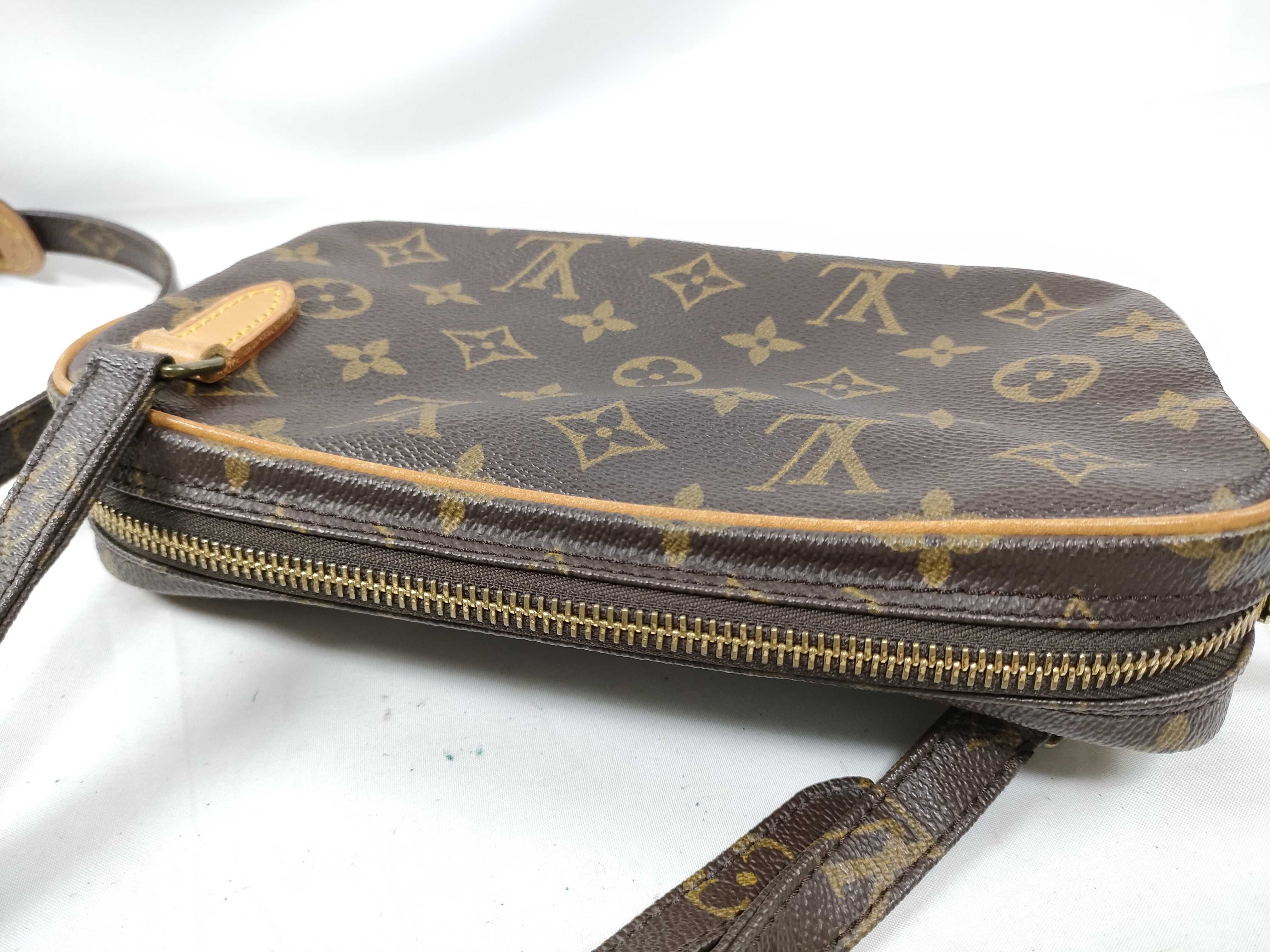 Monogram Louis Vuitton Monogram Pochette Marly Bandouliere Shoulder Bag M51828 Tanned Leather Brown Shoulder Bag — view 11