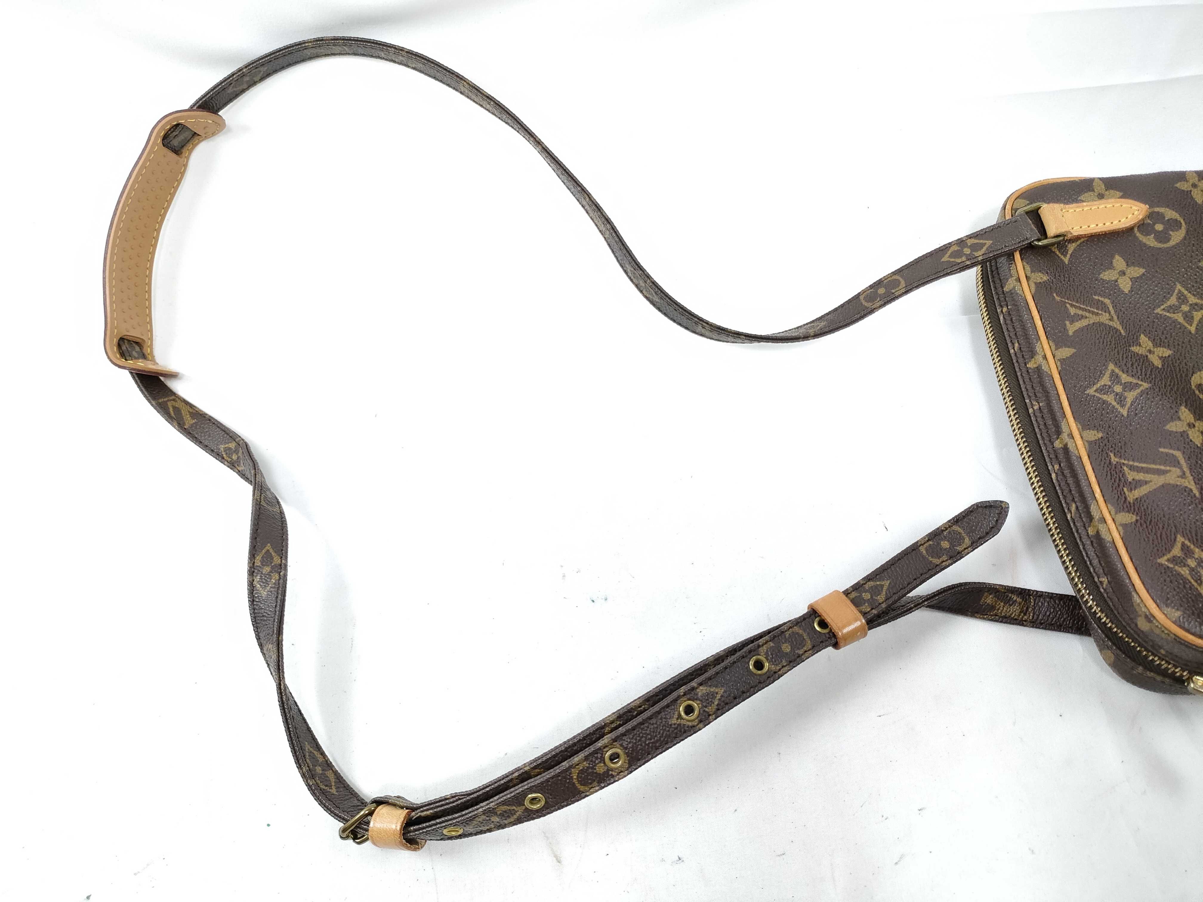 Monogram Louis Vuitton Monogram Pochette Marly Bandouliere Shoulder Bag M51828 Tanned Leather Brown Shoulder Bag — view 9