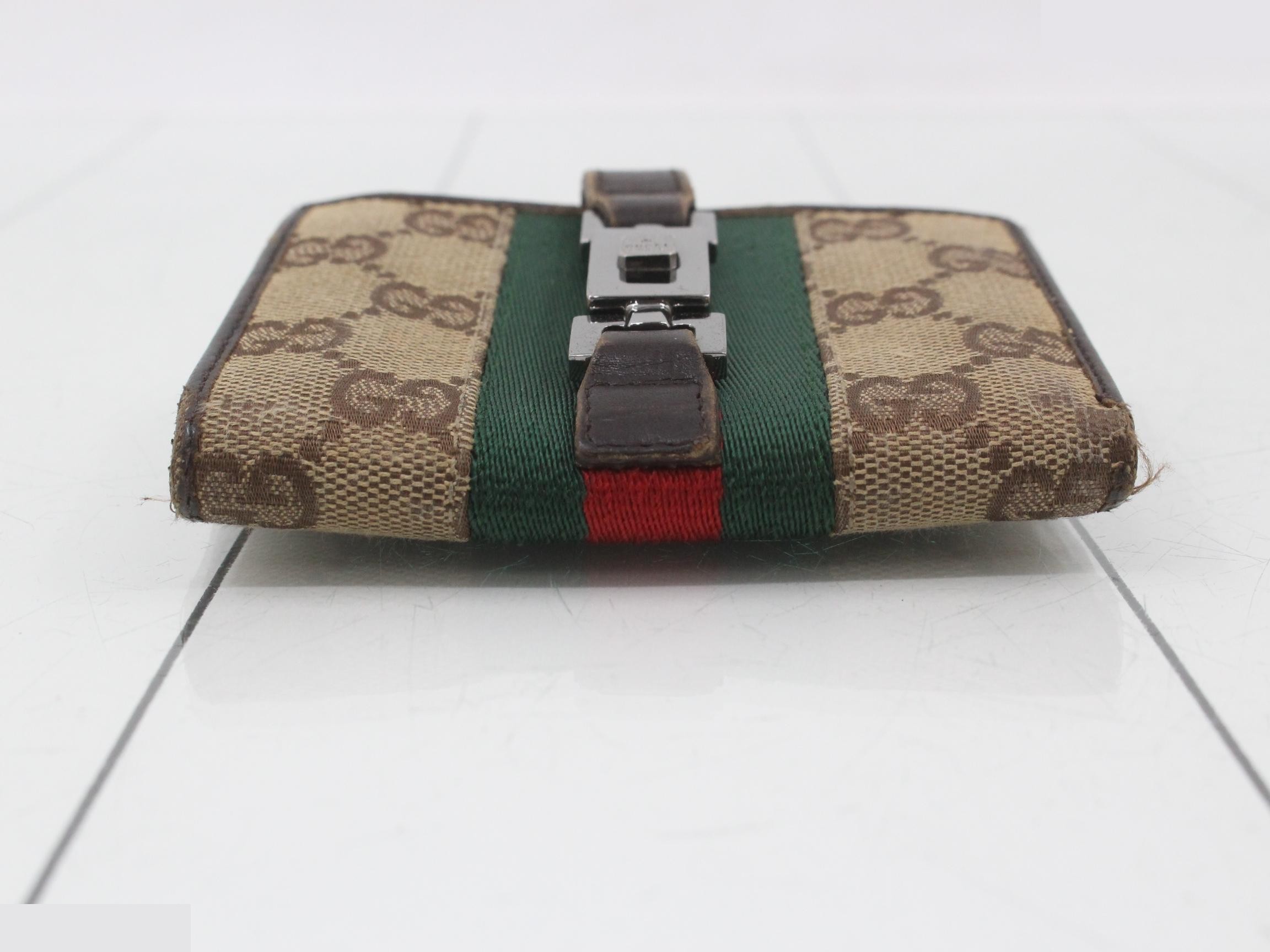 GG Canvas Sherry Tri-fold Wallet — view 3