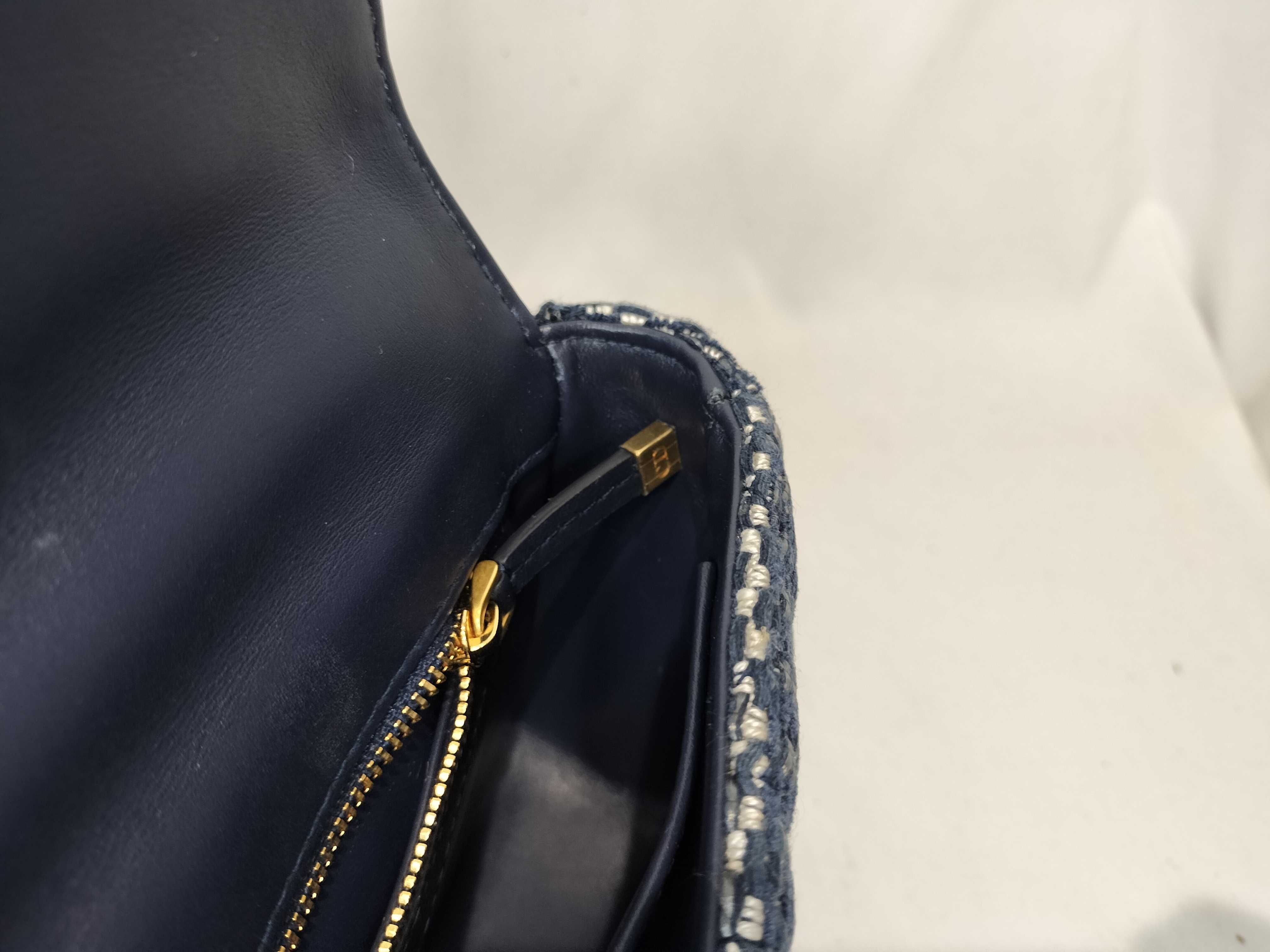 Calo Tweed Chain Shoulder Bag — view 13