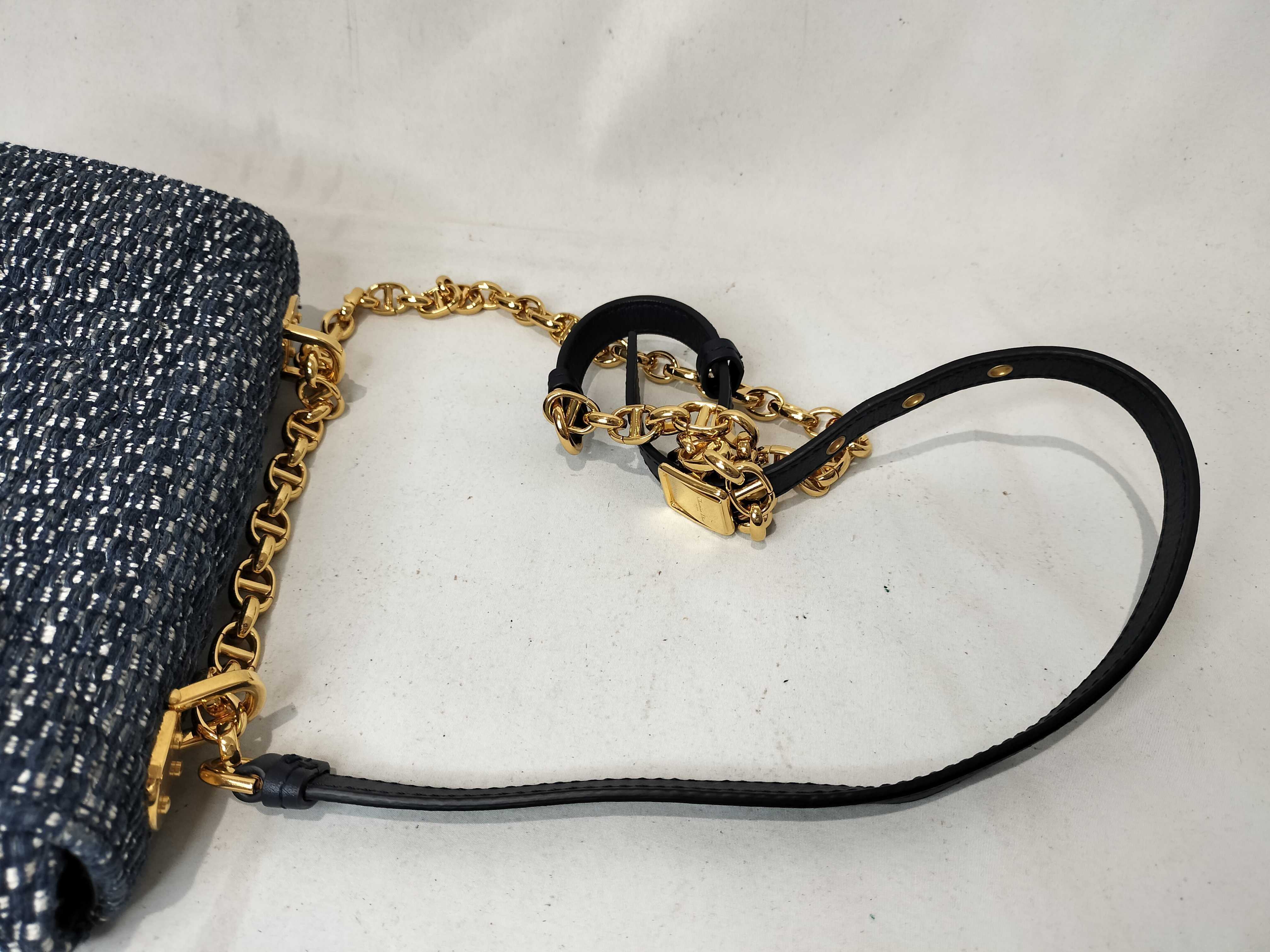 Calo Tweed Chain Shoulder Bag — view 4