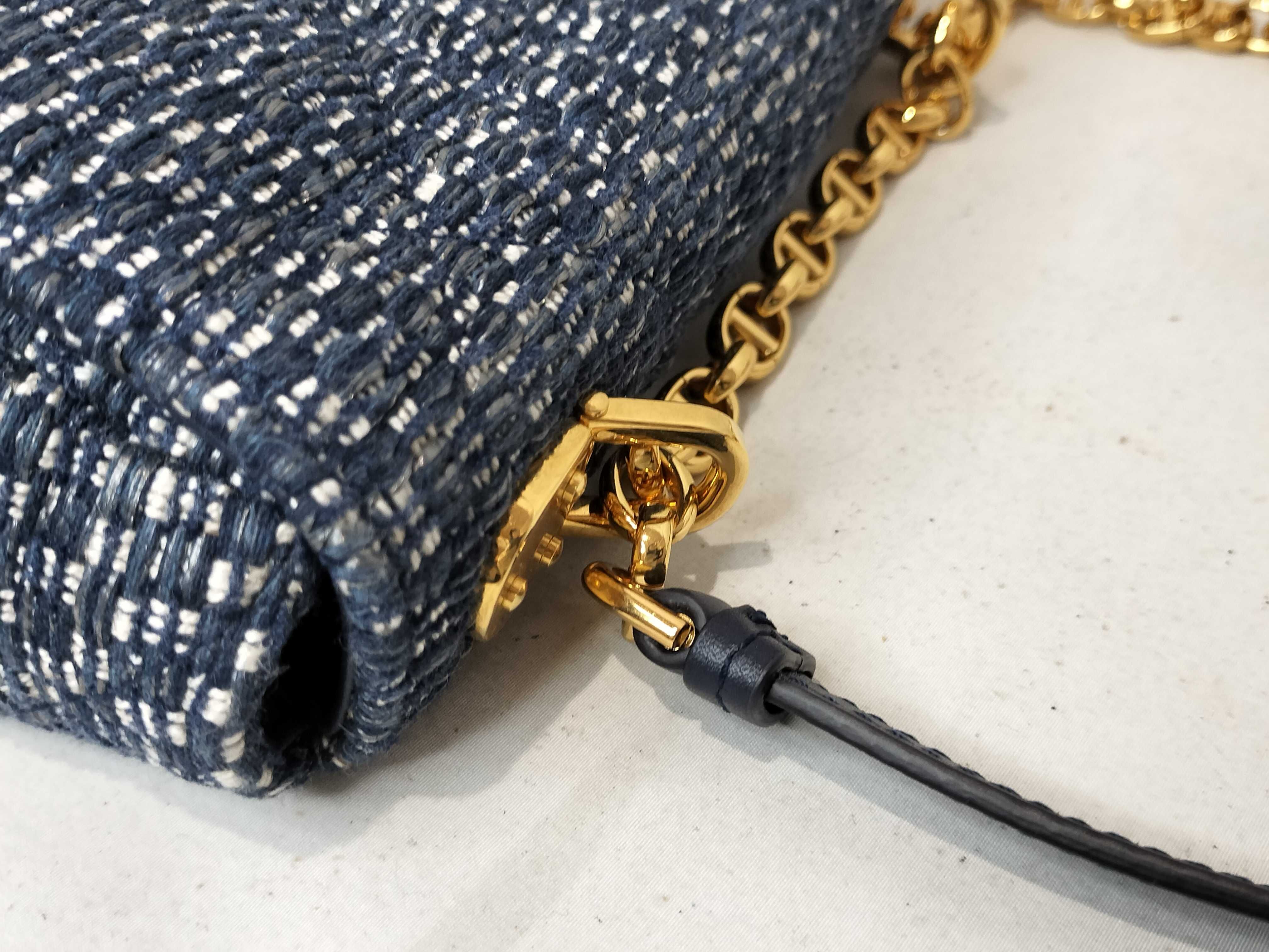Calo Tweed Chain Shoulder Bag — view 6