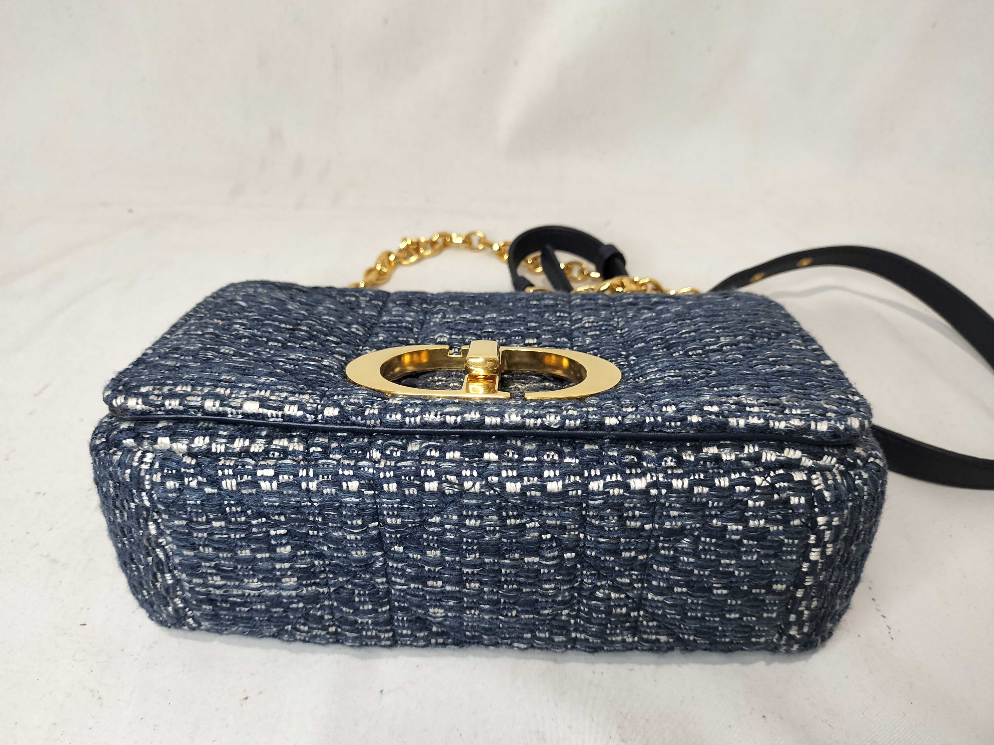 Calo Tweed Chain Shoulder Bag — view 8