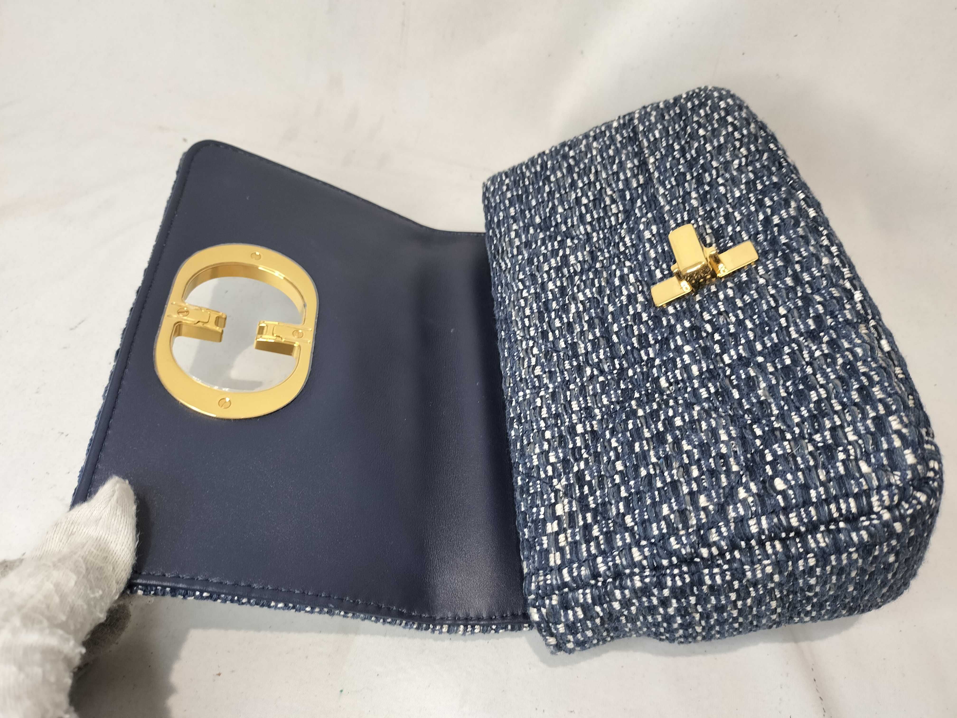 Calo Tweed Chain Shoulder Bag — view 9