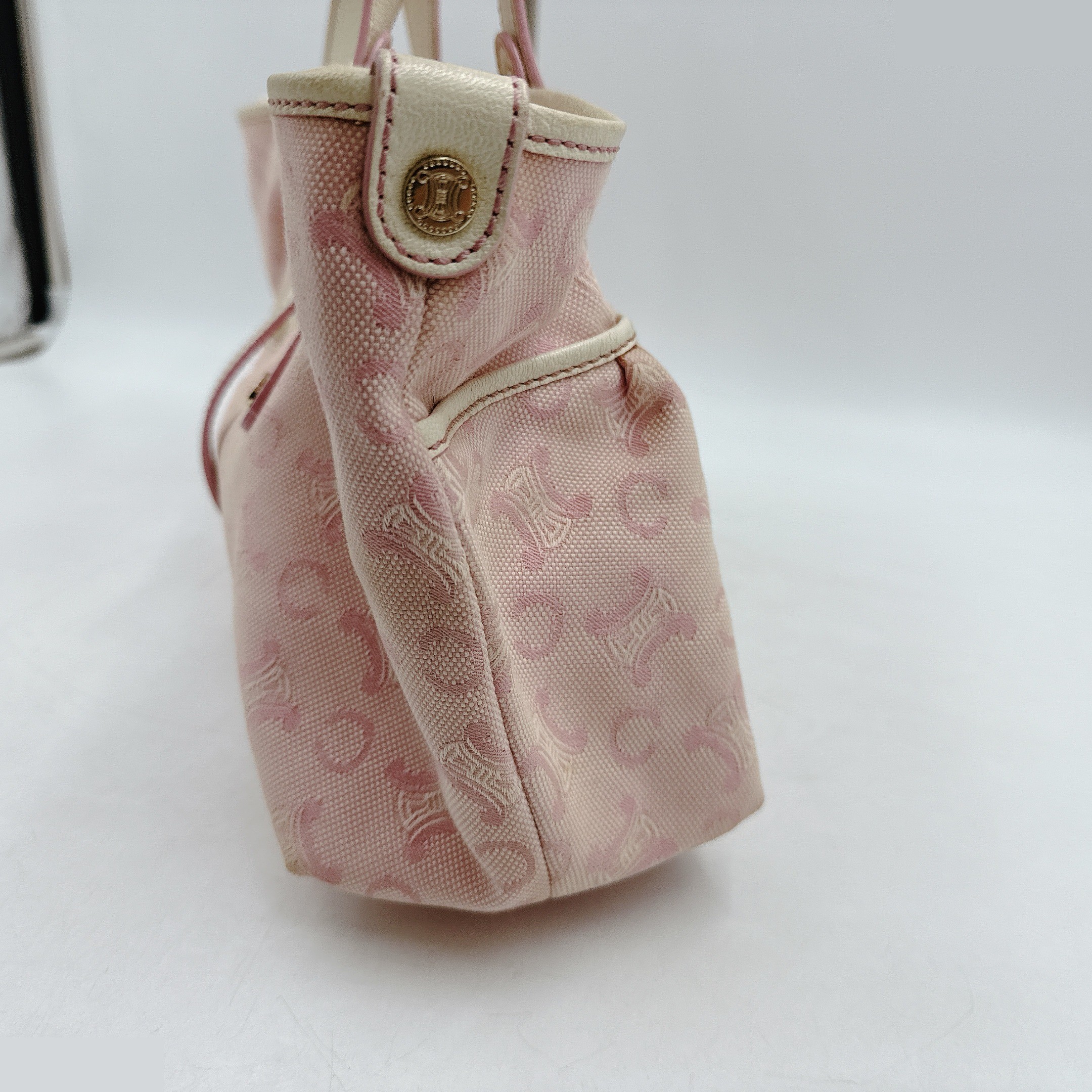 Bag/Handbag Canvas Leather Pink Deformed Macadam Pattern — view 4