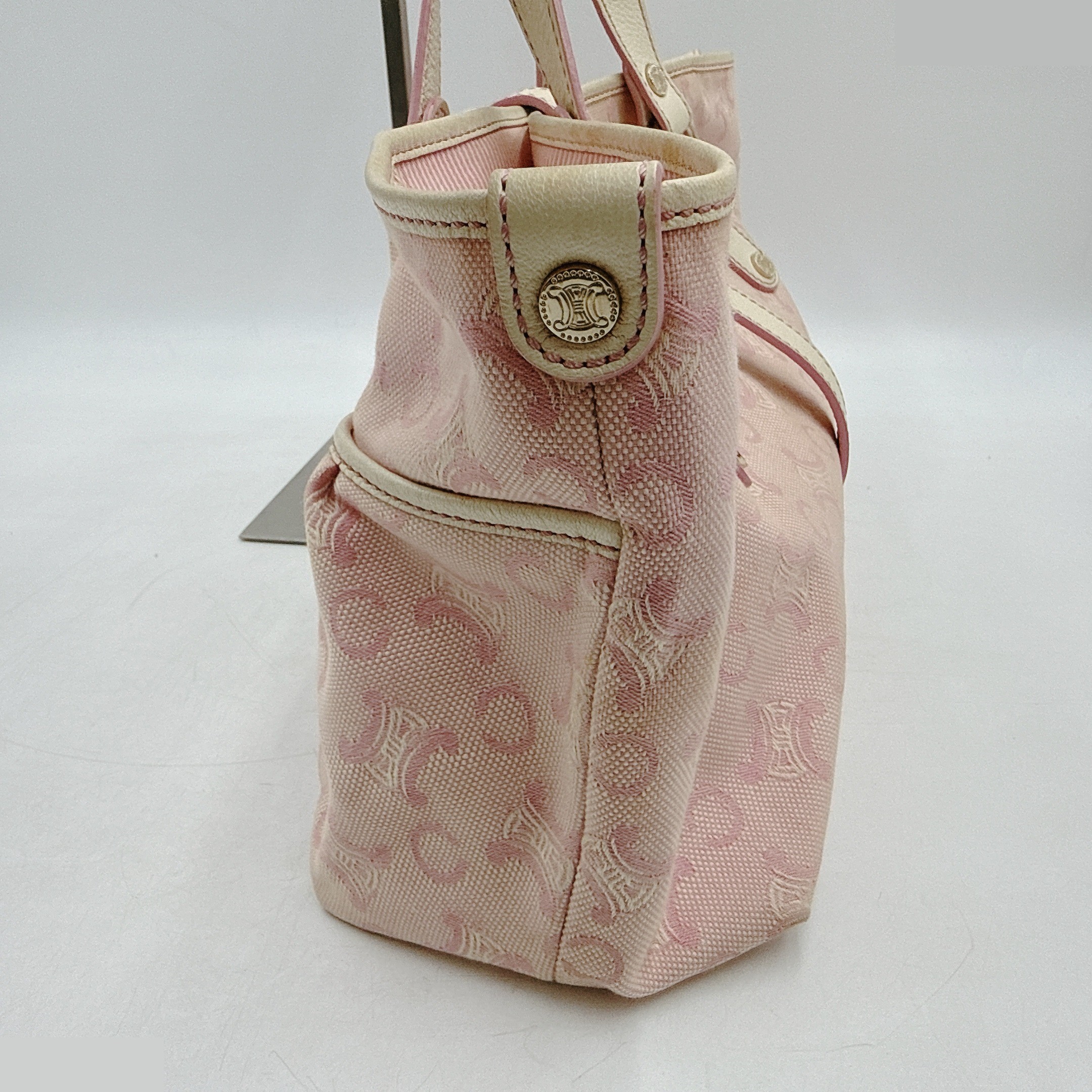 Bag/Handbag Canvas Leather Pink Deformed Macadam Pattern — view 5