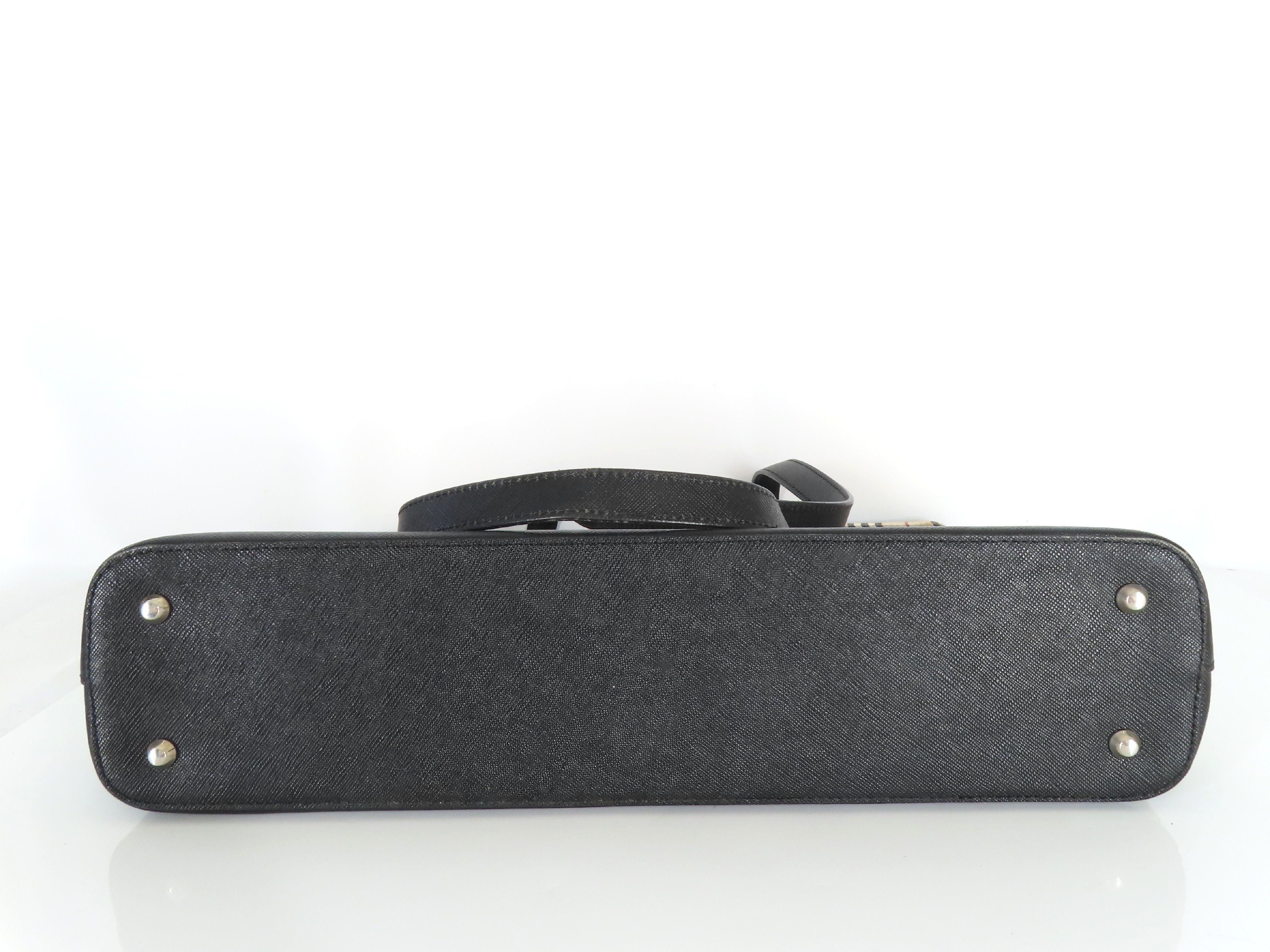 Shadow Horse Nova Check Shoulder Bag, Black — view 8