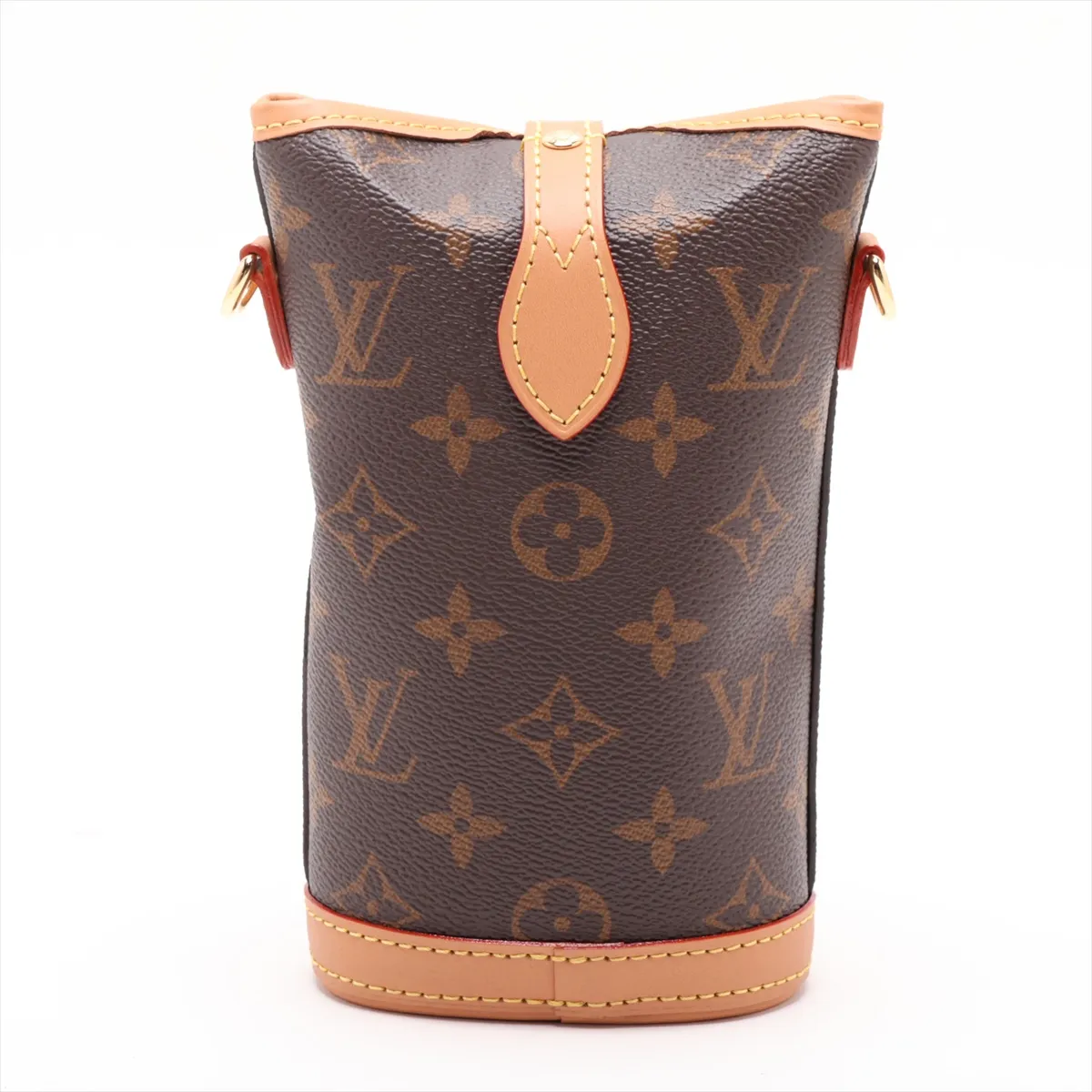 Monogram Fold Me Pouch M80874, serial number unknown, brown. — view 2