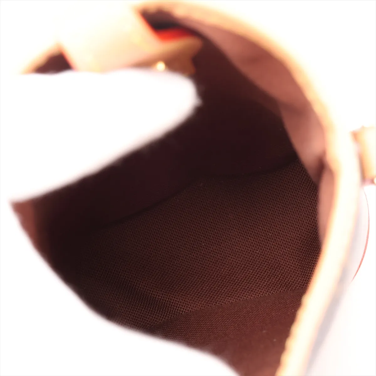 Monogram Fold Me Pouch M80874, serial number unknown, brown. — view 6