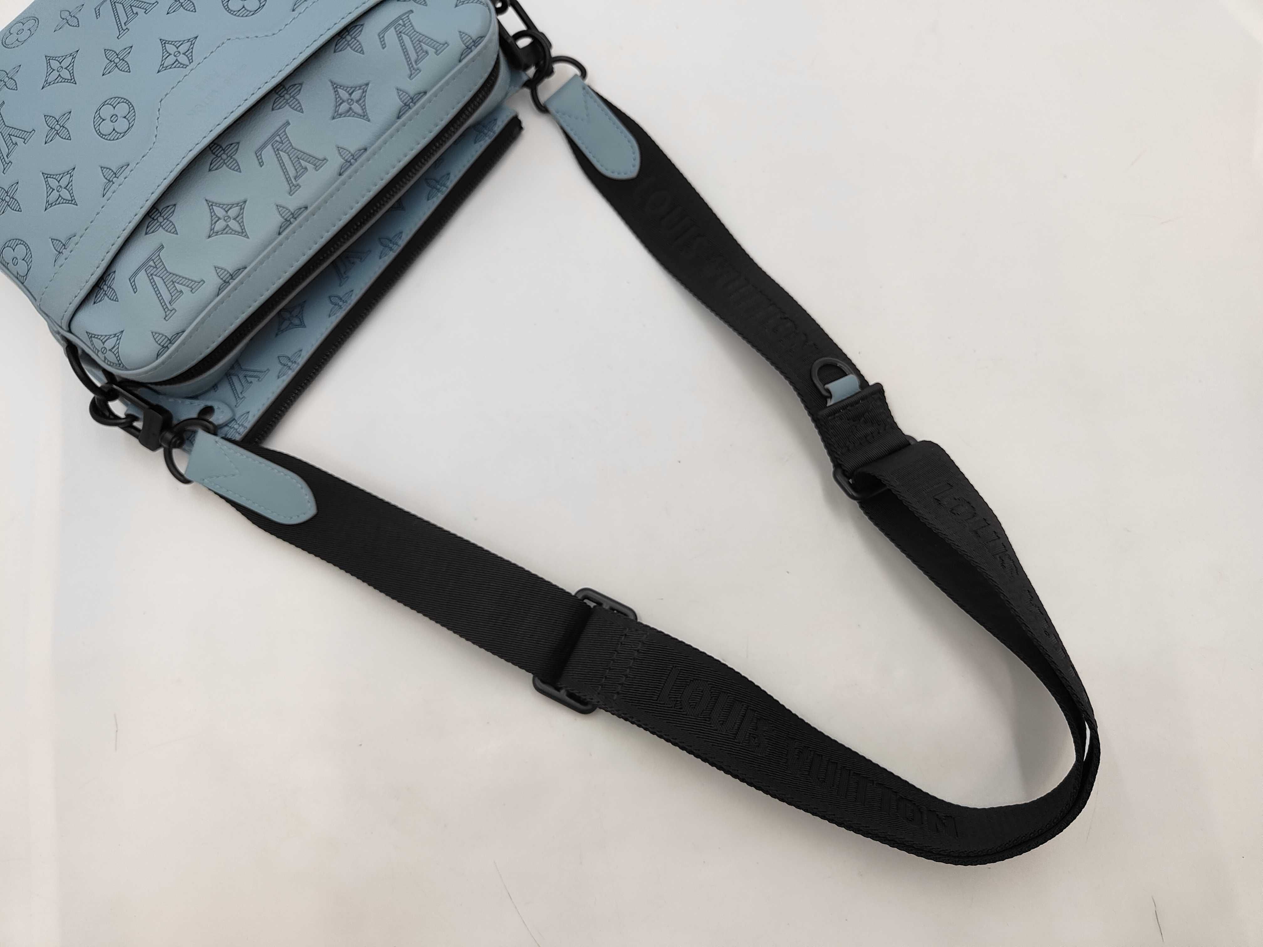 Trio Messenger ICM14781 Monogram Shadow RFID Shoulder Bag — view 3