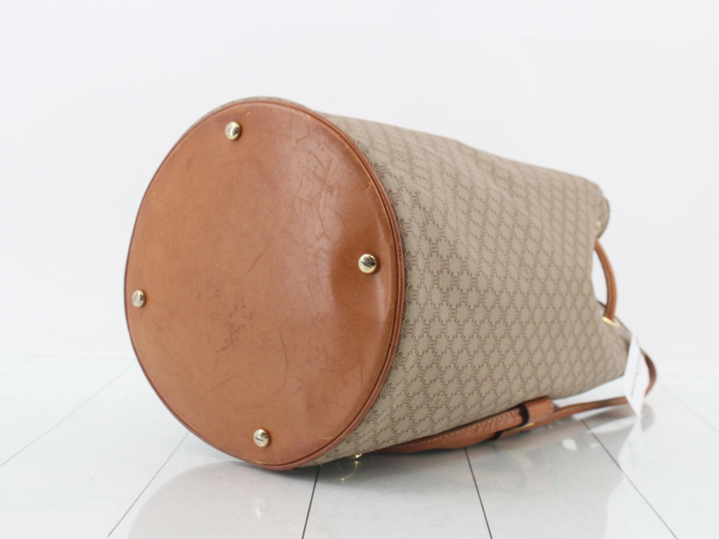 Shoulder bag, drawstring, Macadam pattern, beige — view 6
