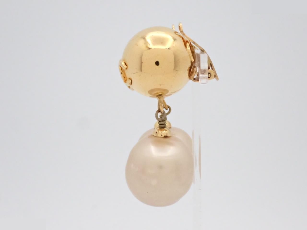 Coco Mark Pearl Swing Earrings — view 3