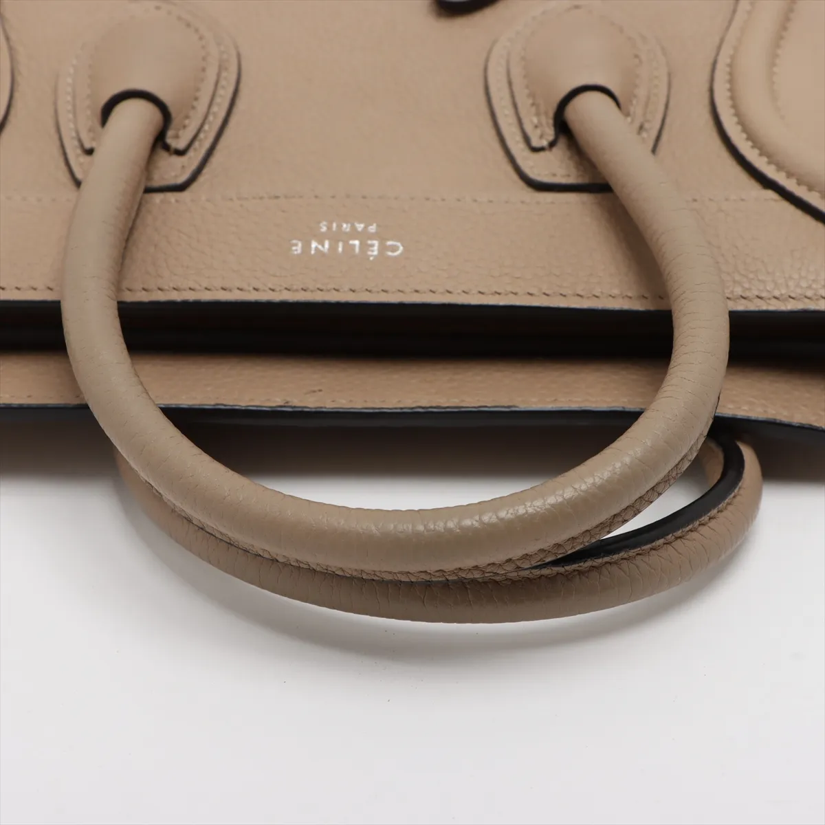 Luggage Nano Shopper Leather 2WAY Handbag Beige — view 5