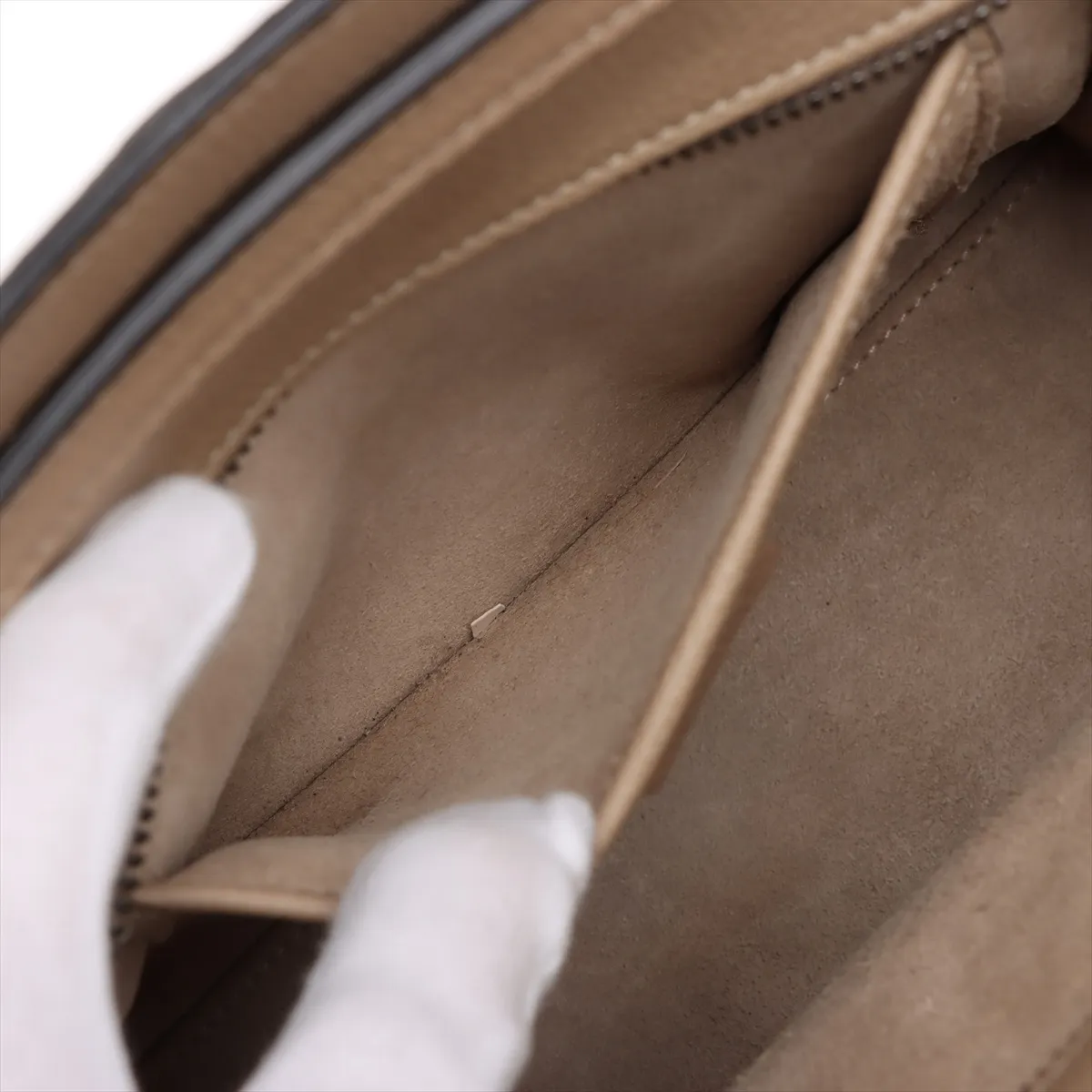 Luggage Nano Shopper Leather 2WAY Handbag Beige — view 9