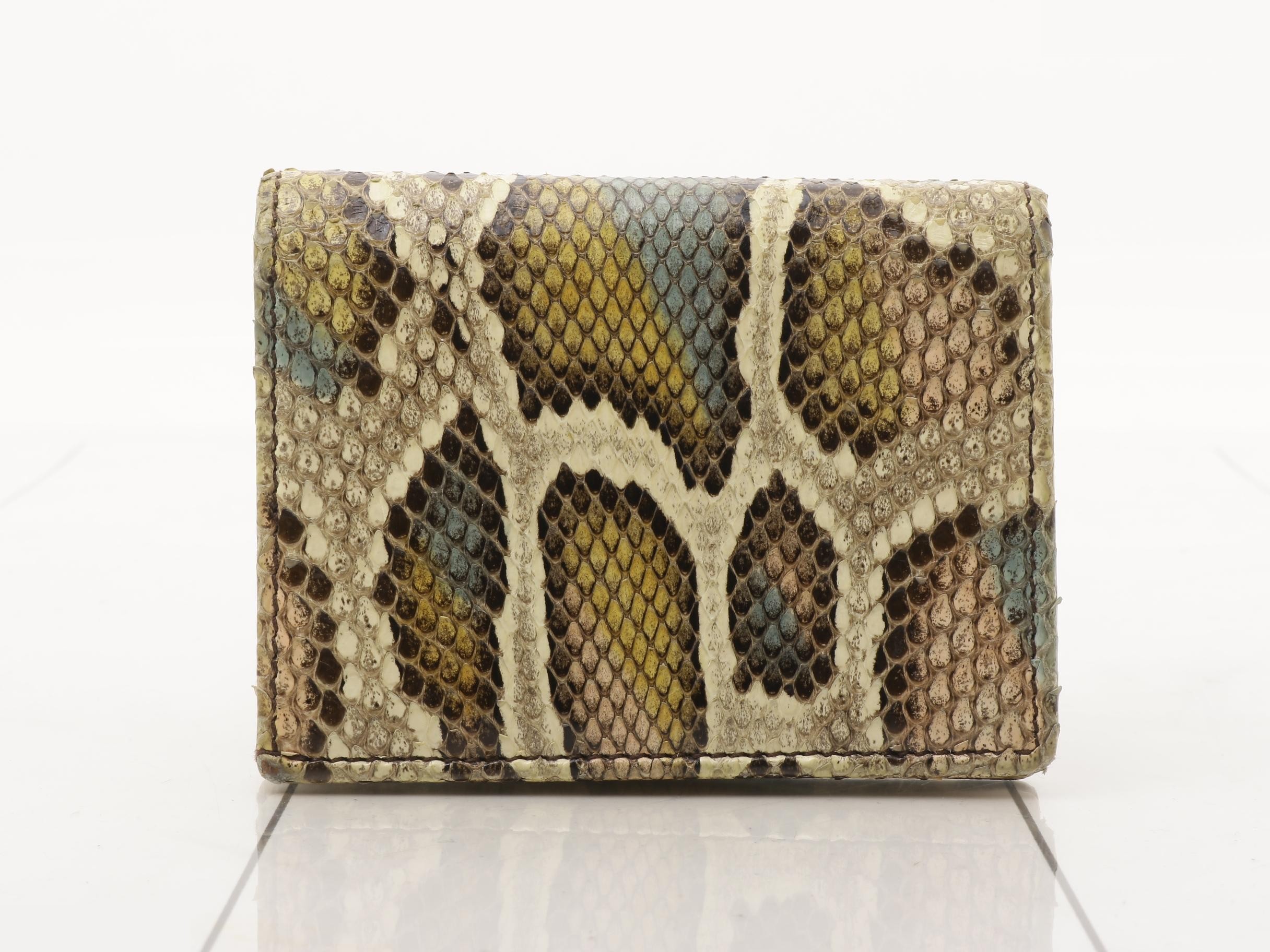 Marmont bi-fold wallet, python leather, 456126, 0416 — view 2