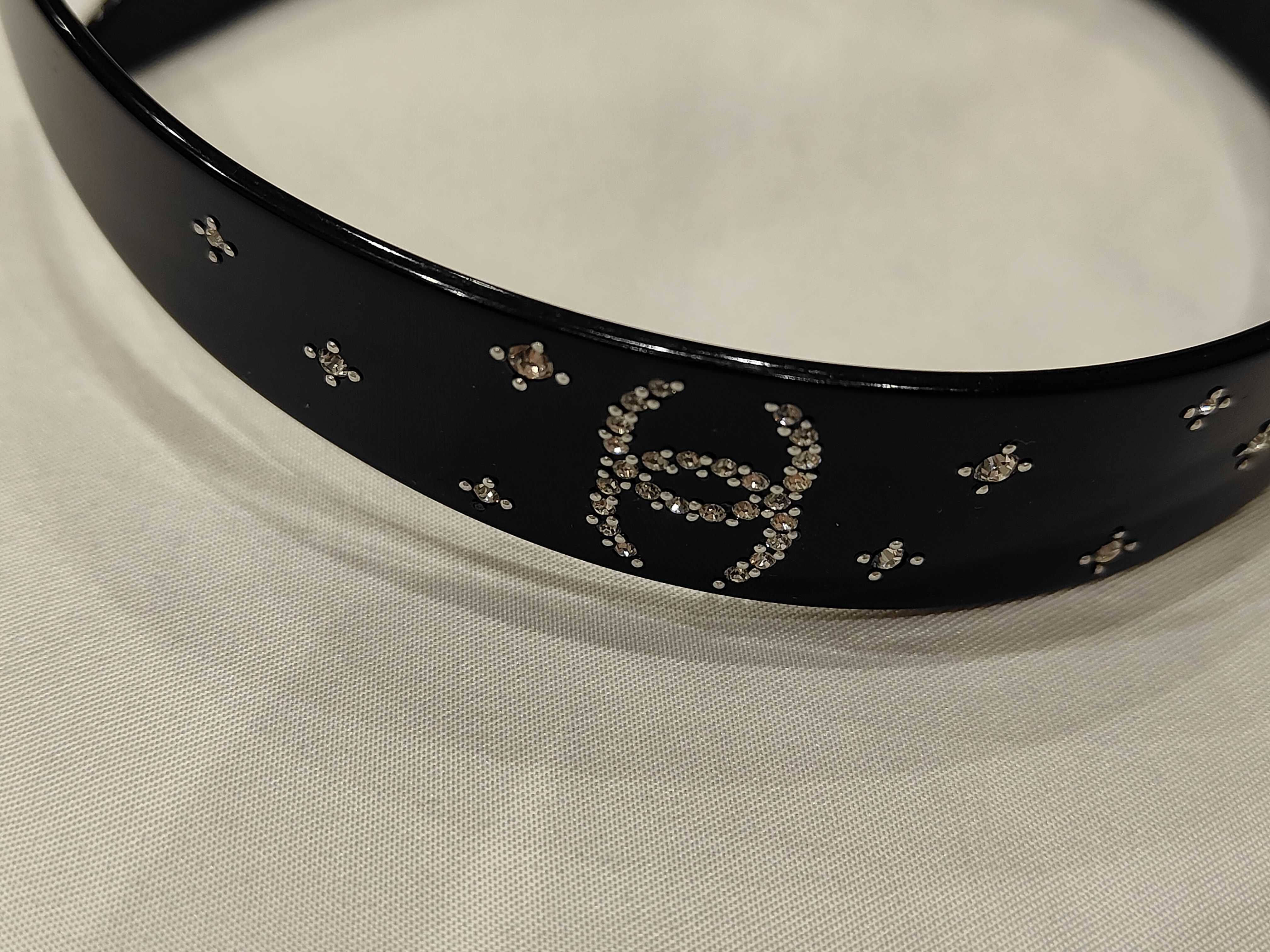 Headband with Rhinestones and Coco Mark - Hair Accessory — view 3