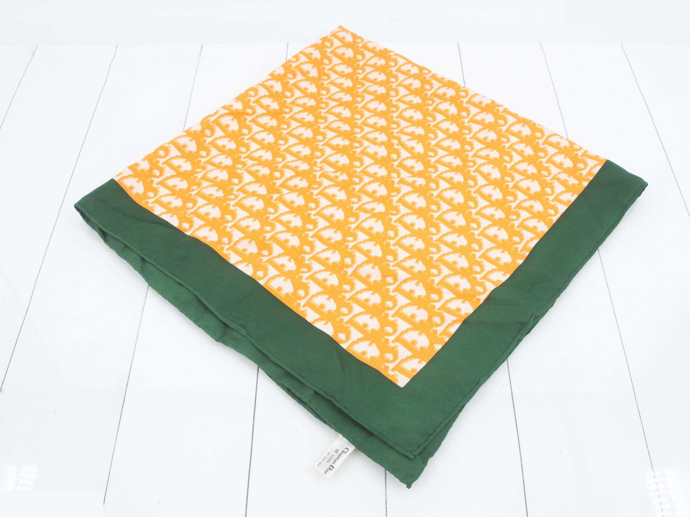 Scarf, Trotter design, orange, 100% silk — view 2