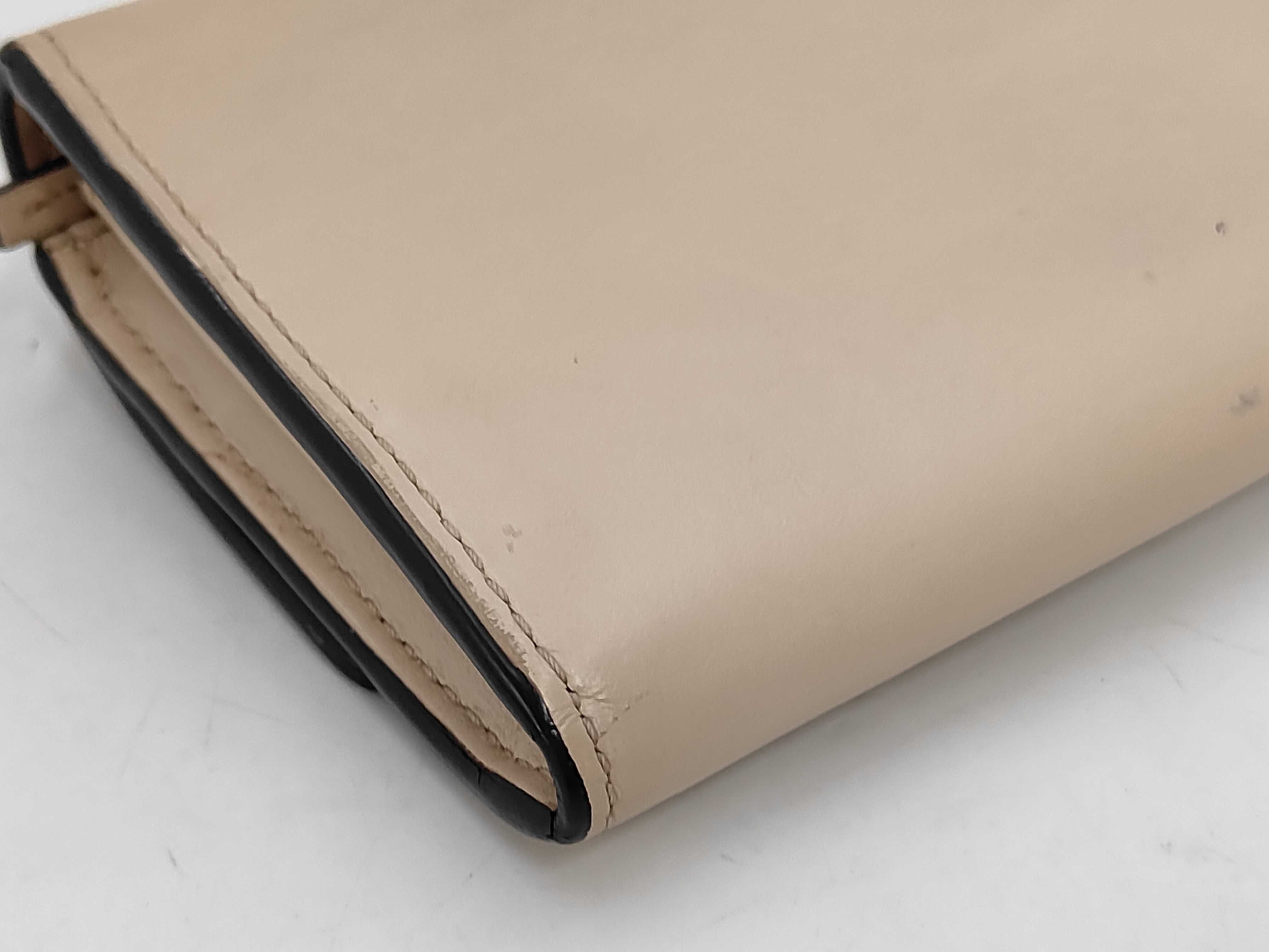 Long Wallet Leather Ivory Wallet — view 3