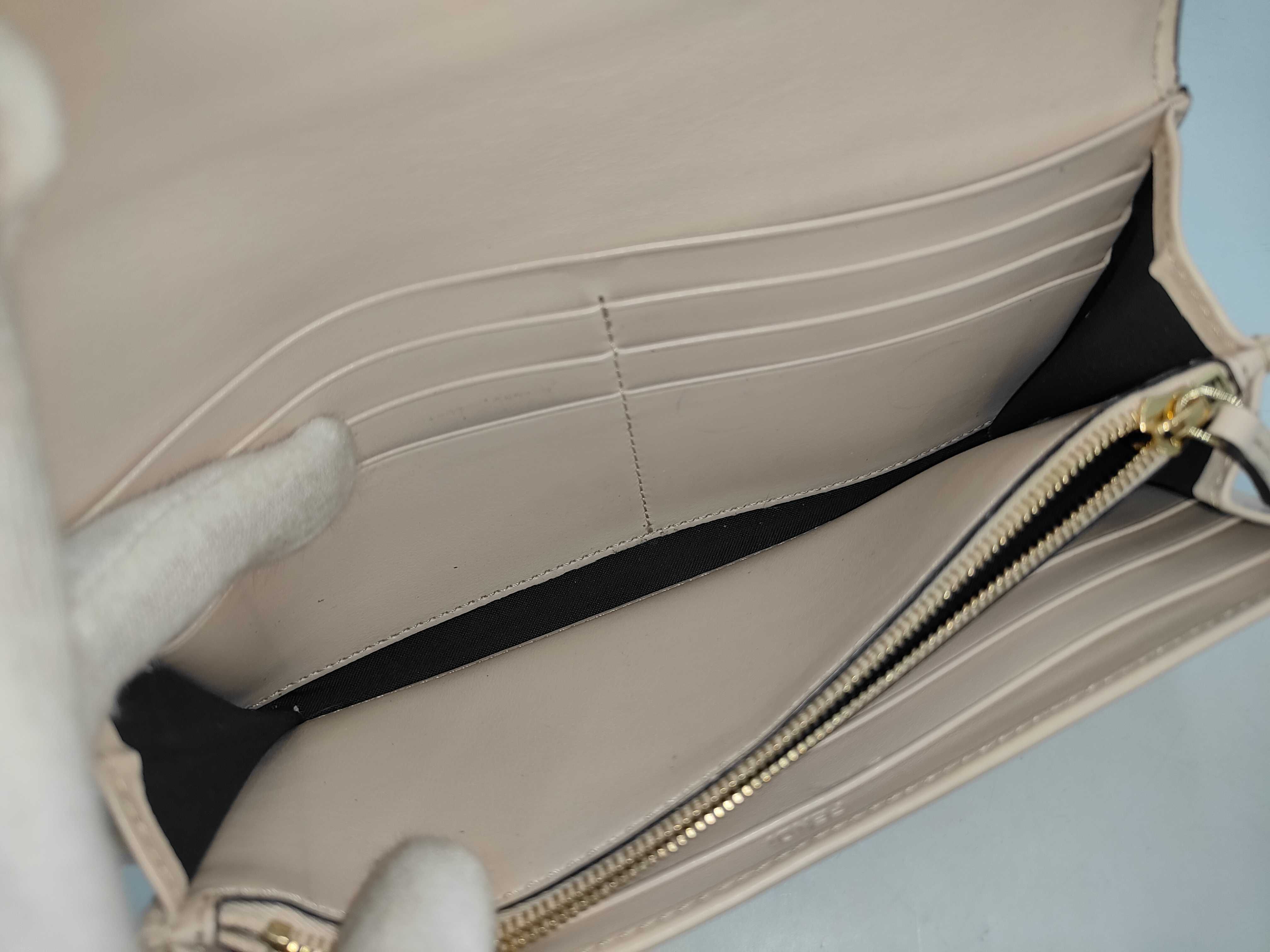 Long Wallet Leather Ivory Wallet — view 7