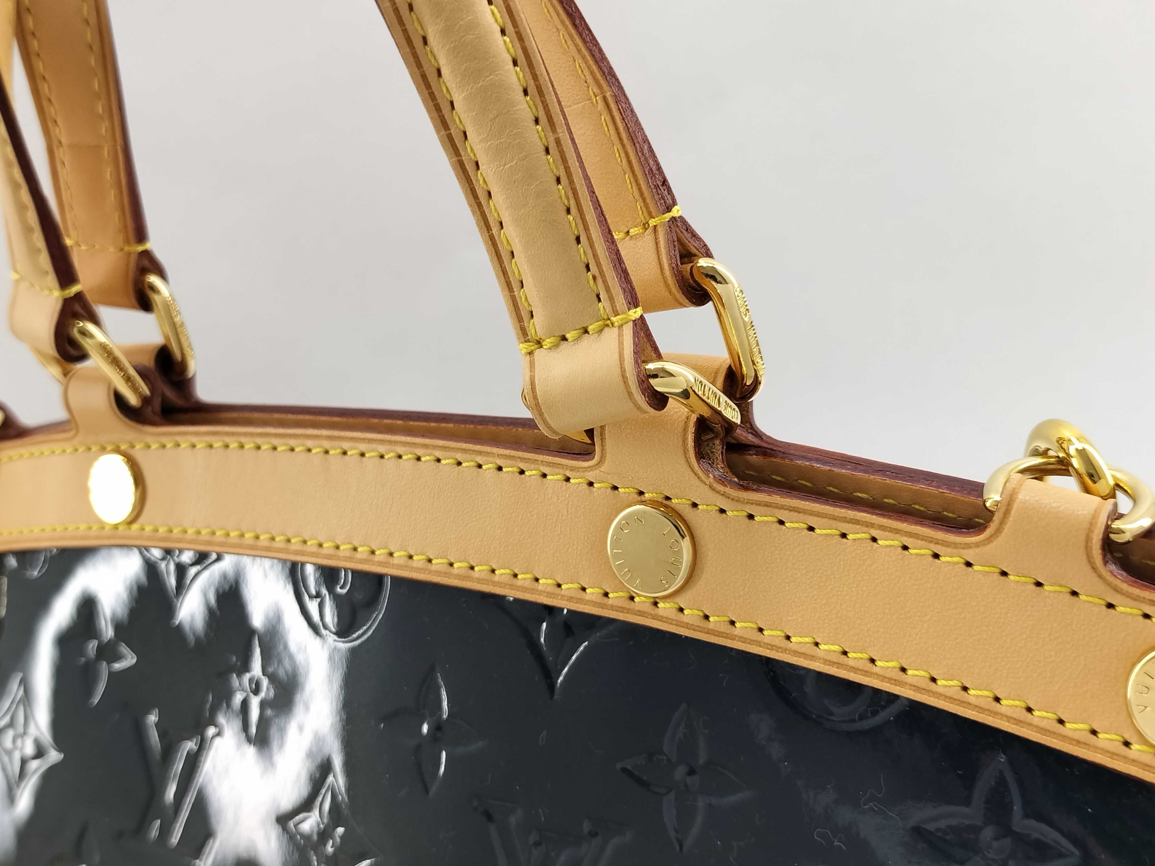 Vernis Vuitton Vernis Blair MM M90054 AA3153 Blue Handbag — view 3