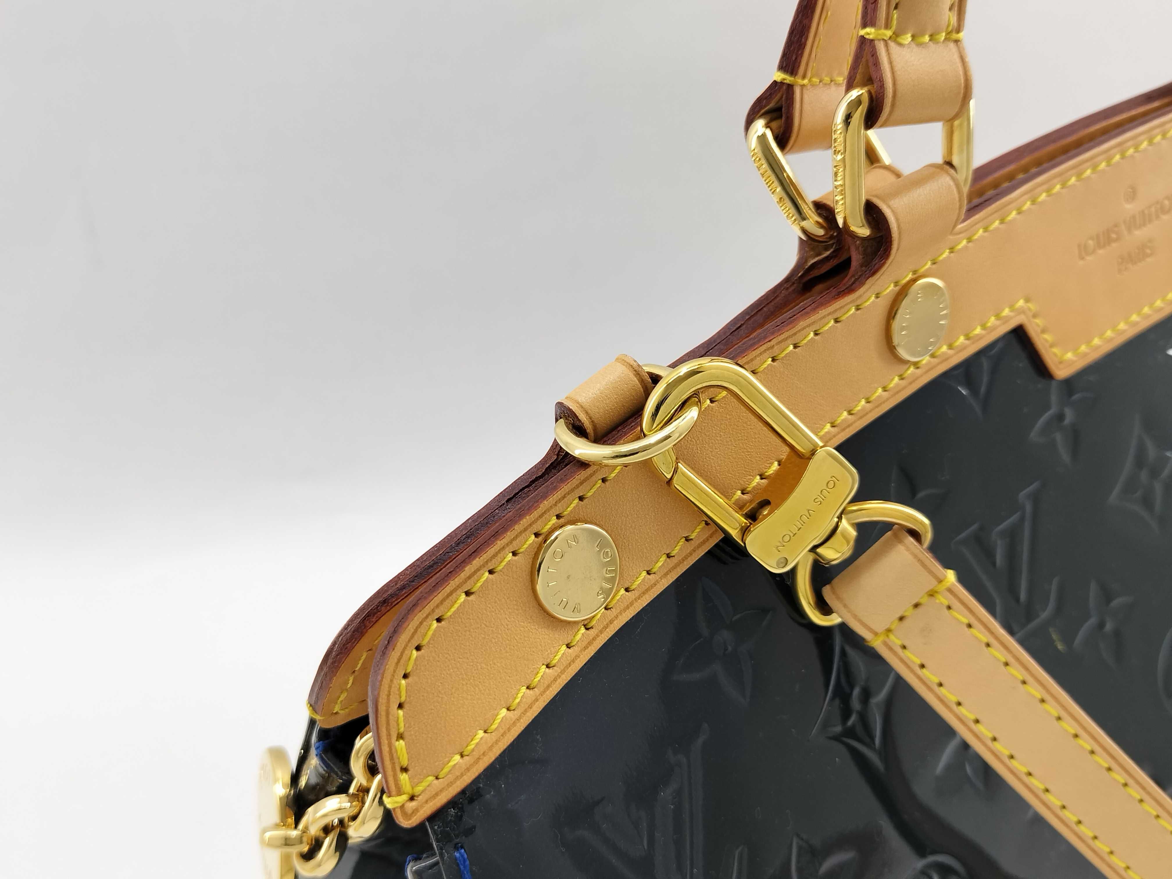 Vernis Vuitton Vernis Blair MM M90054 AA3153 Blue Handbag — view 4