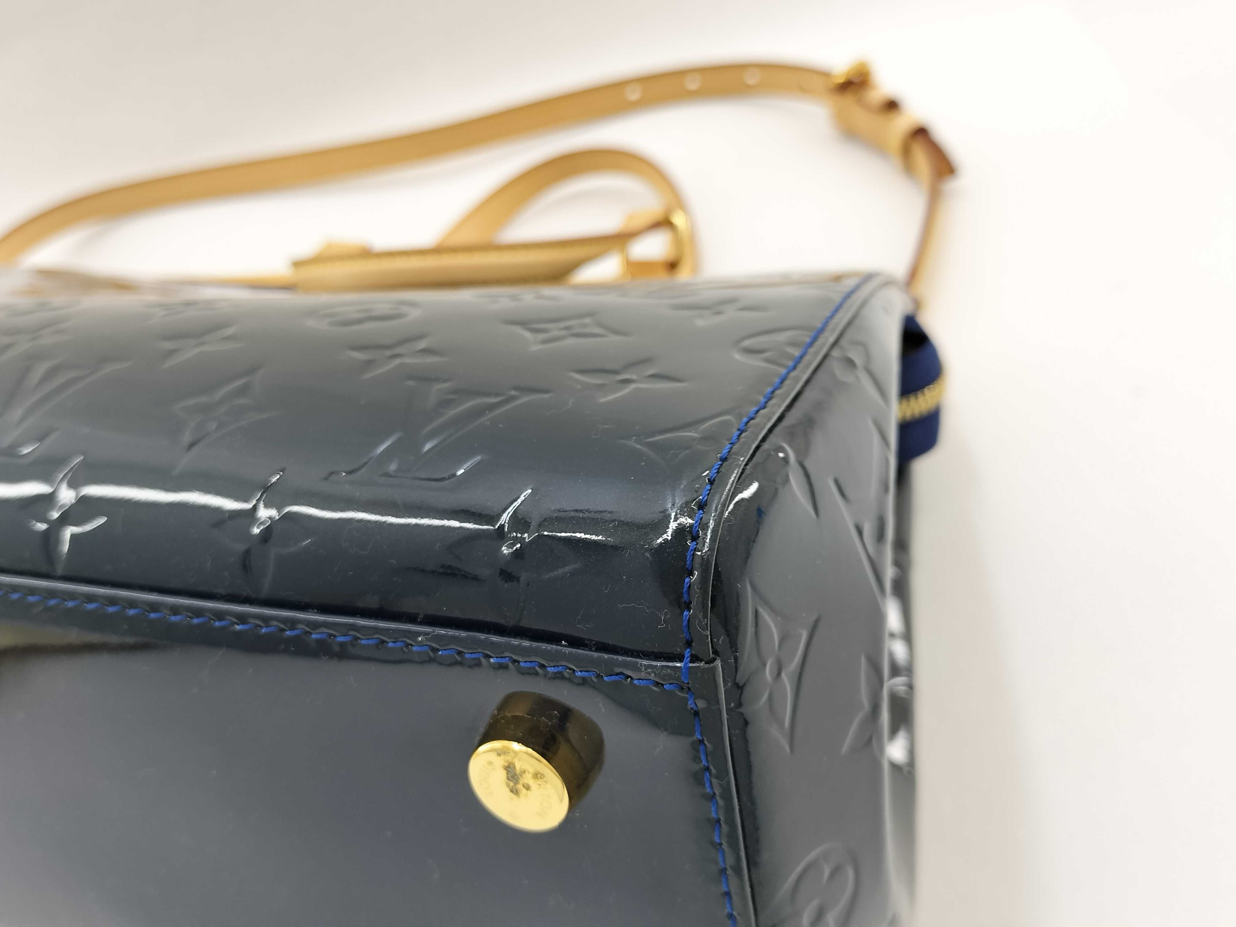 Vernis Vuitton Vernis Blair MM M90054 AA3153 Blue Handbag — view 6