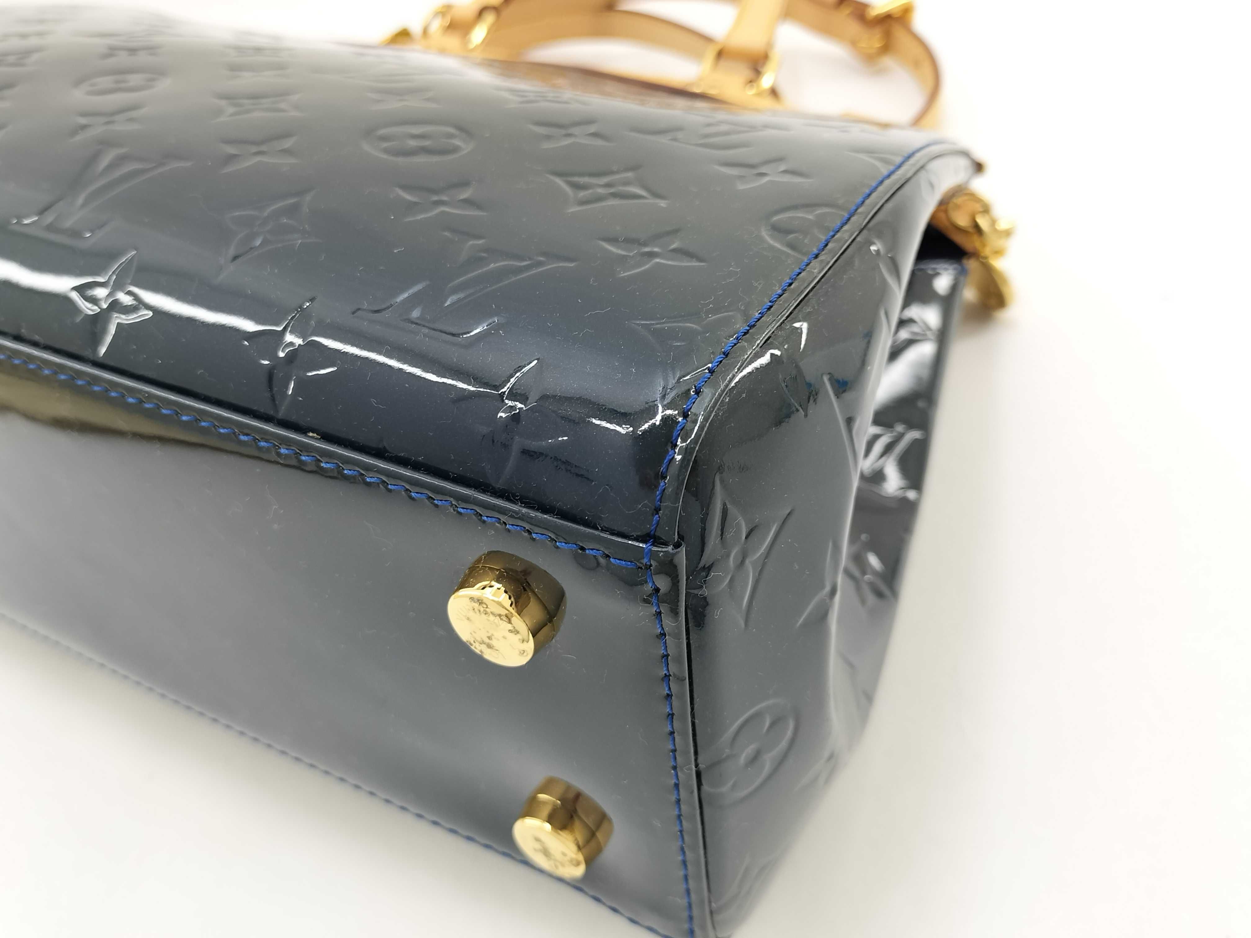 Vernis Vuitton Vernis Blair MM M90054 AA3153 Blue Handbag — view 7