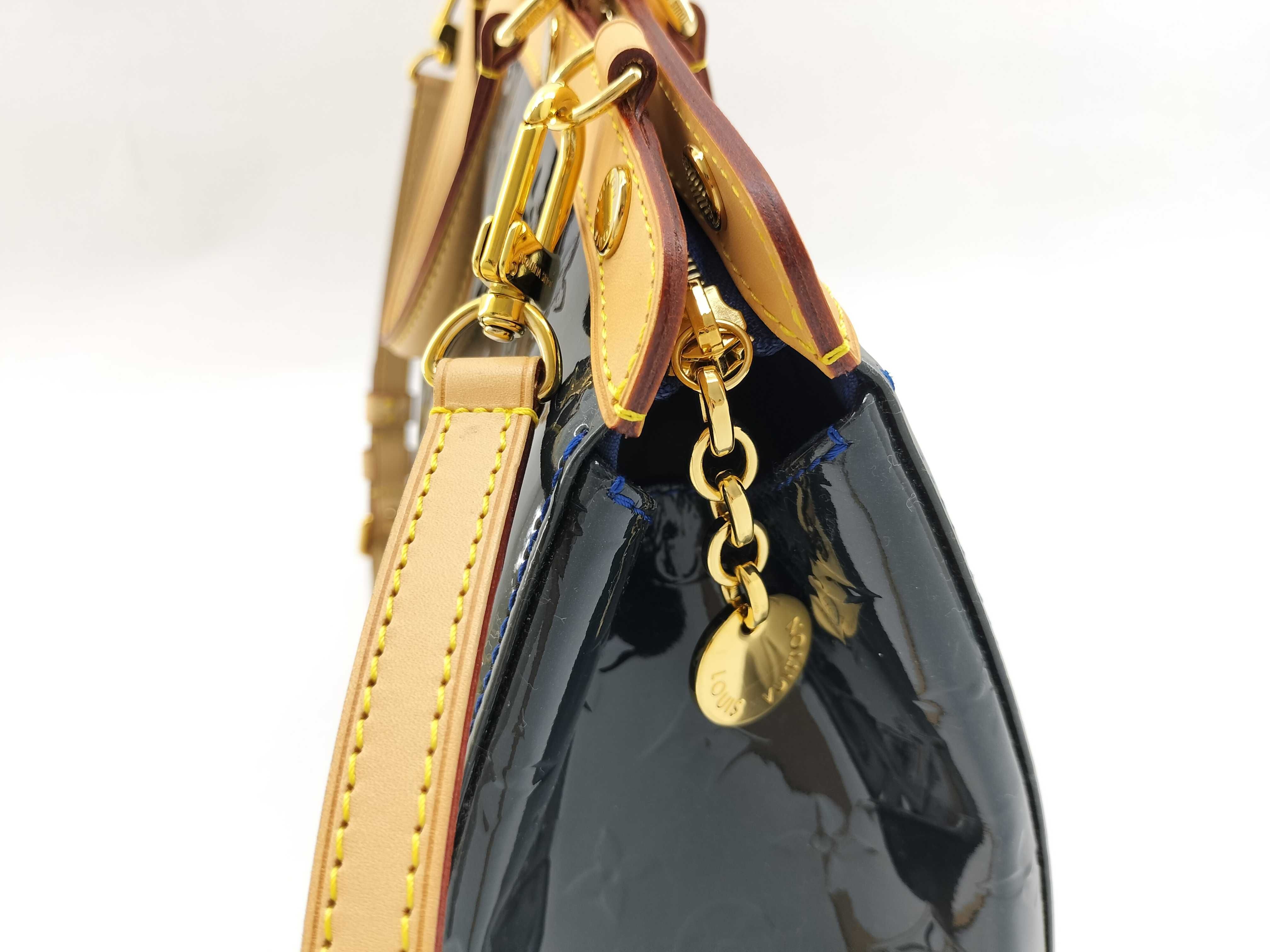 Vernis Vuitton Vernis Blair MM M90054 AA3153 Blue Handbag — view 9