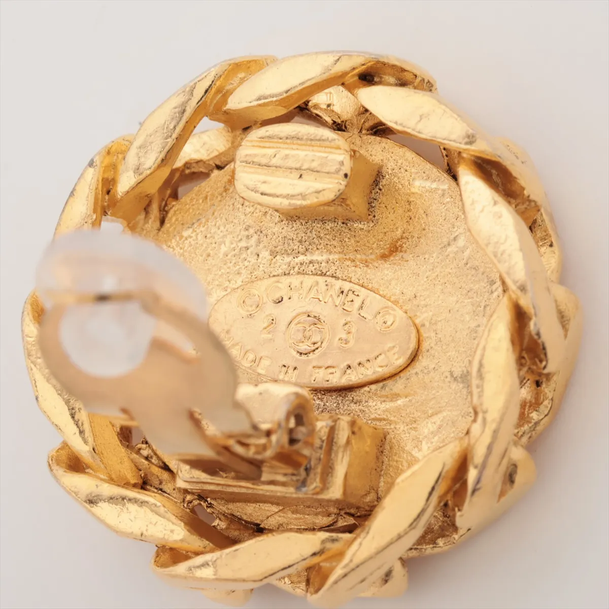 Cocomark 23 Earrings (for both ears) GP x Rhinestone Gold — view 5