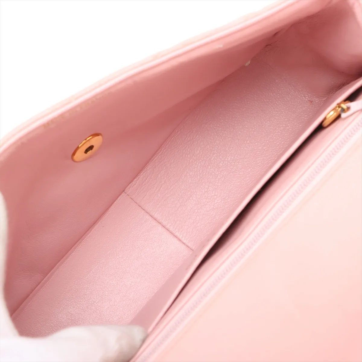 Matelasse Lambskin Single Flap Single Chain Bag Diana Flap Pink Gold Hardware 4780344 4th Series — view 6