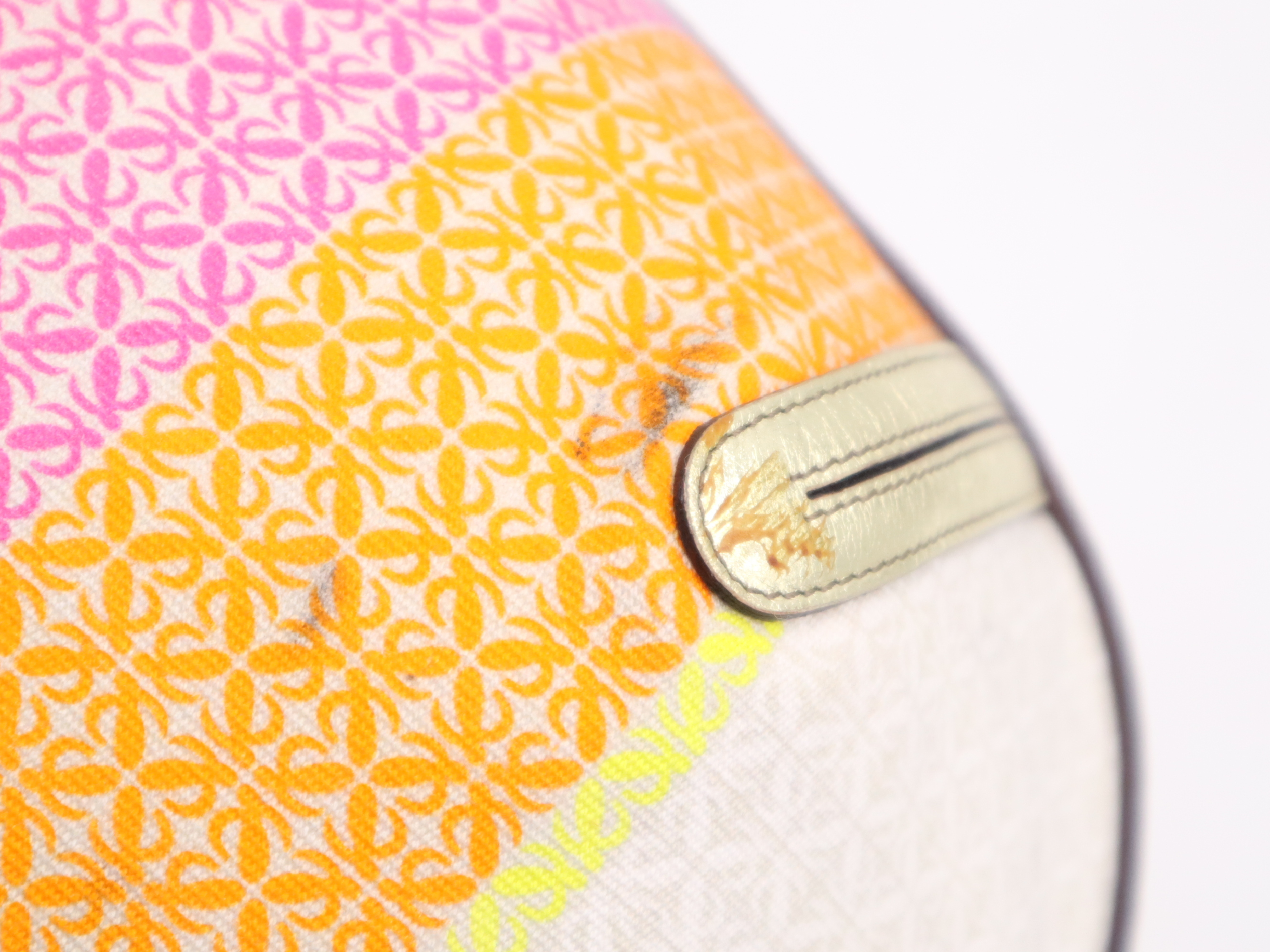 Canvas x Leather Shoulder Bag with Gold Hardware — view 11