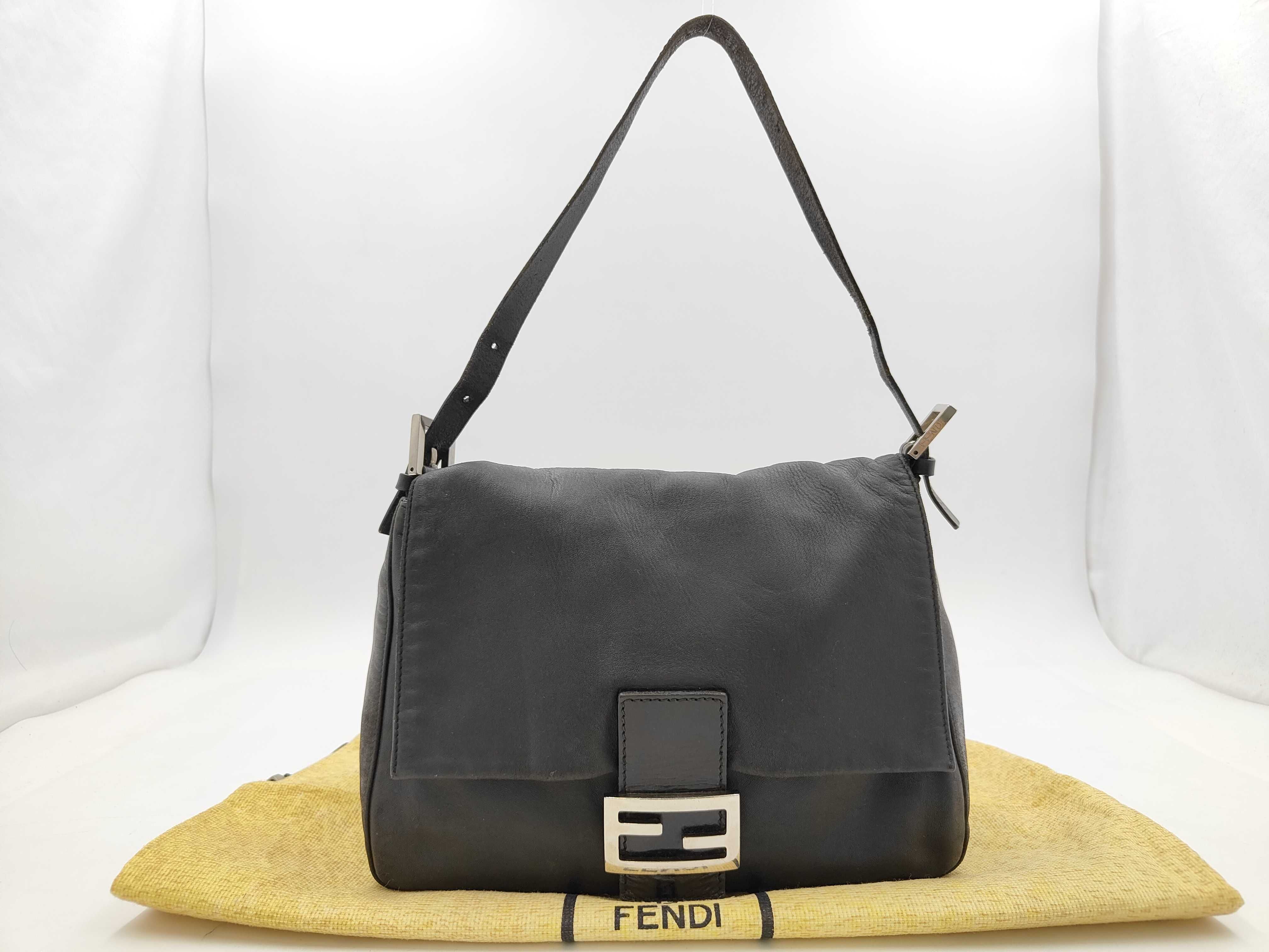 Mamma Leather Black Shoulder Bag